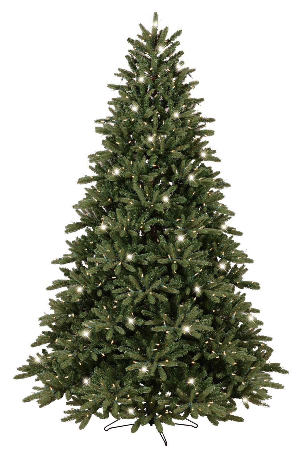 GE 7.5-ft Pre-lit Artificial Christmas Tree with 700 Multi-function ...