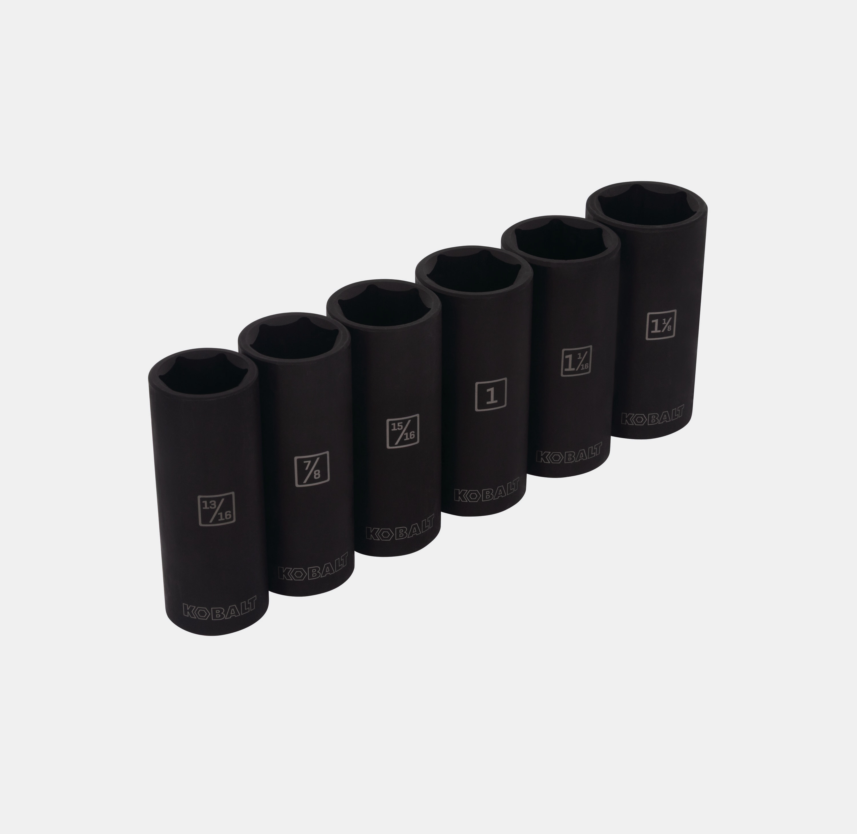 Kobalt 6 -Piece Standard (SAE) 1/2-in Drive Set 6-point Impact Socket Set #53589