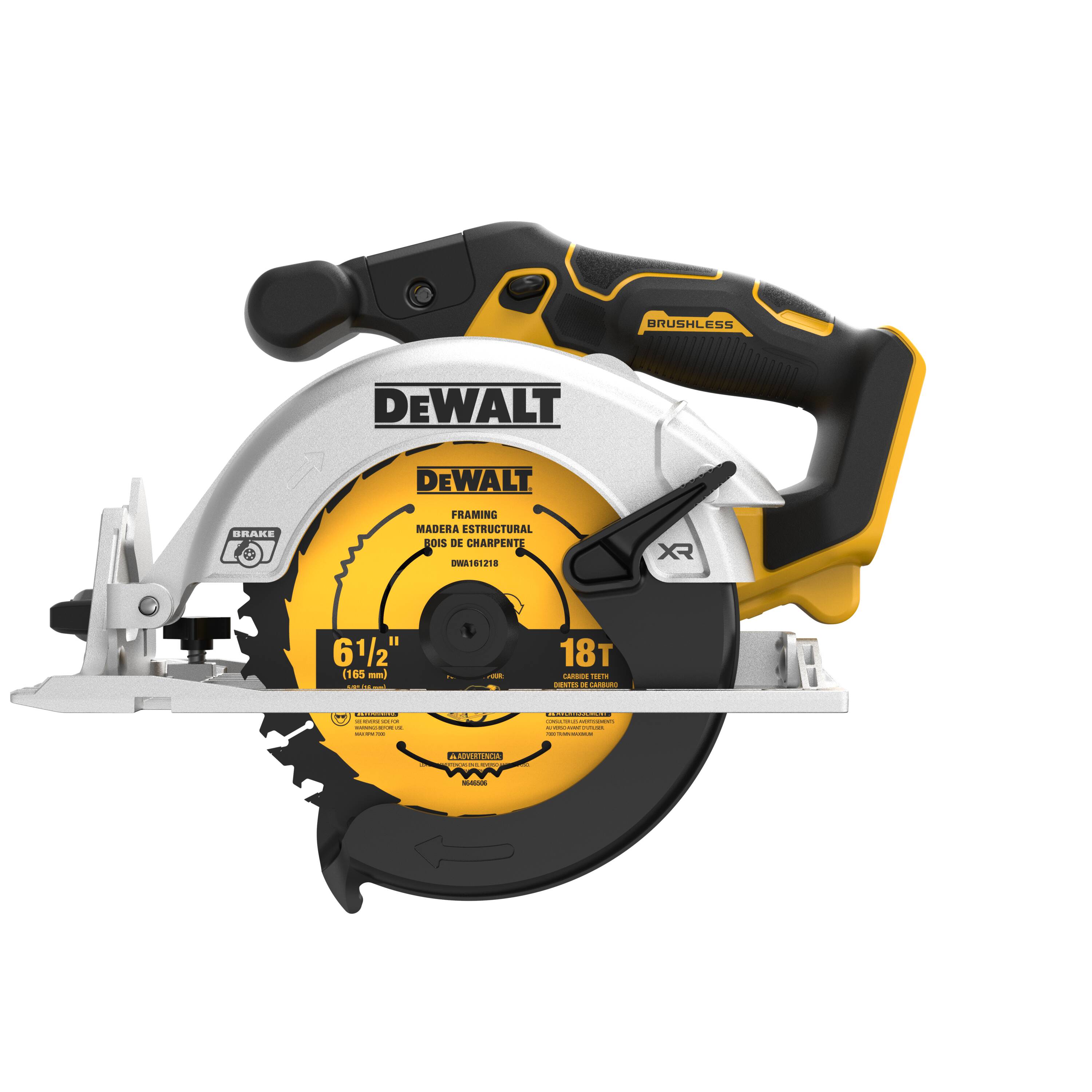 DEWALT XR 20-volt Max 6-1/2-in Brushless Cordless Circular Saw (Battery and Charger Not Included)