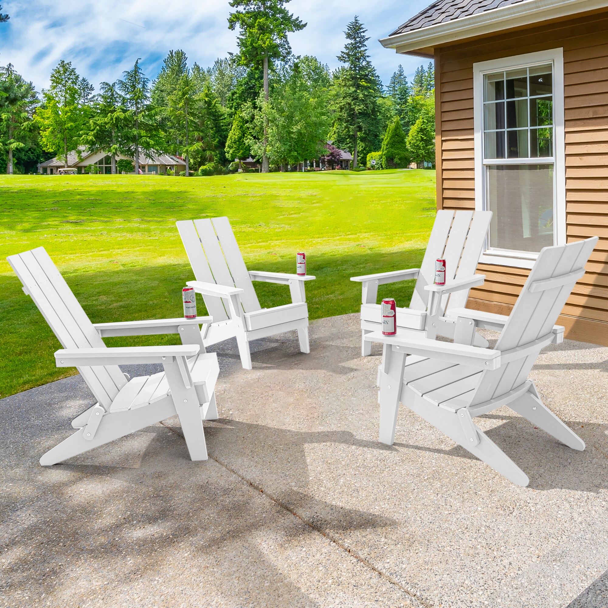 Lowes folding on sale adirondack chair