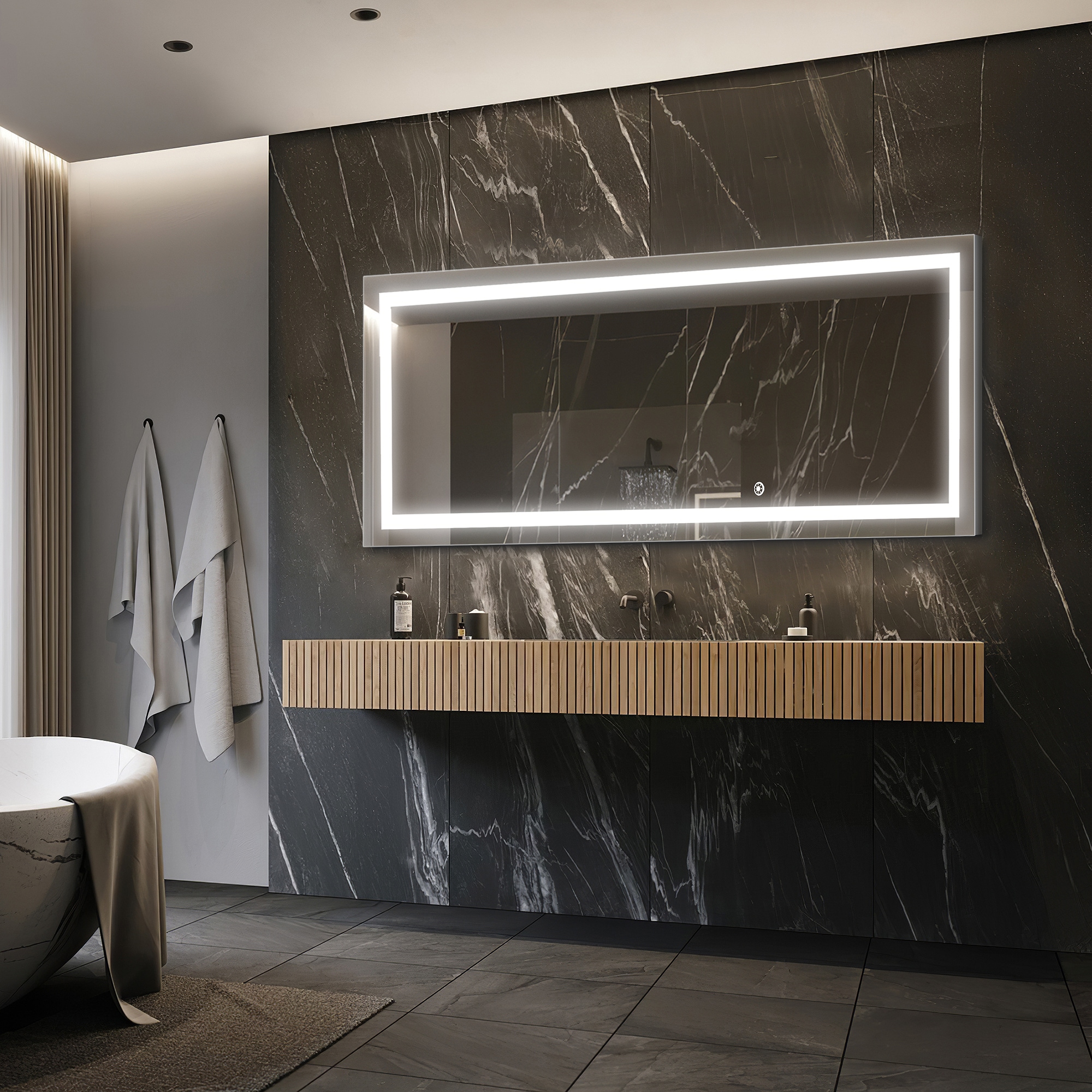 Dovelina LS-A-MR03018 Framed-Bath-Mirrors - View #2
