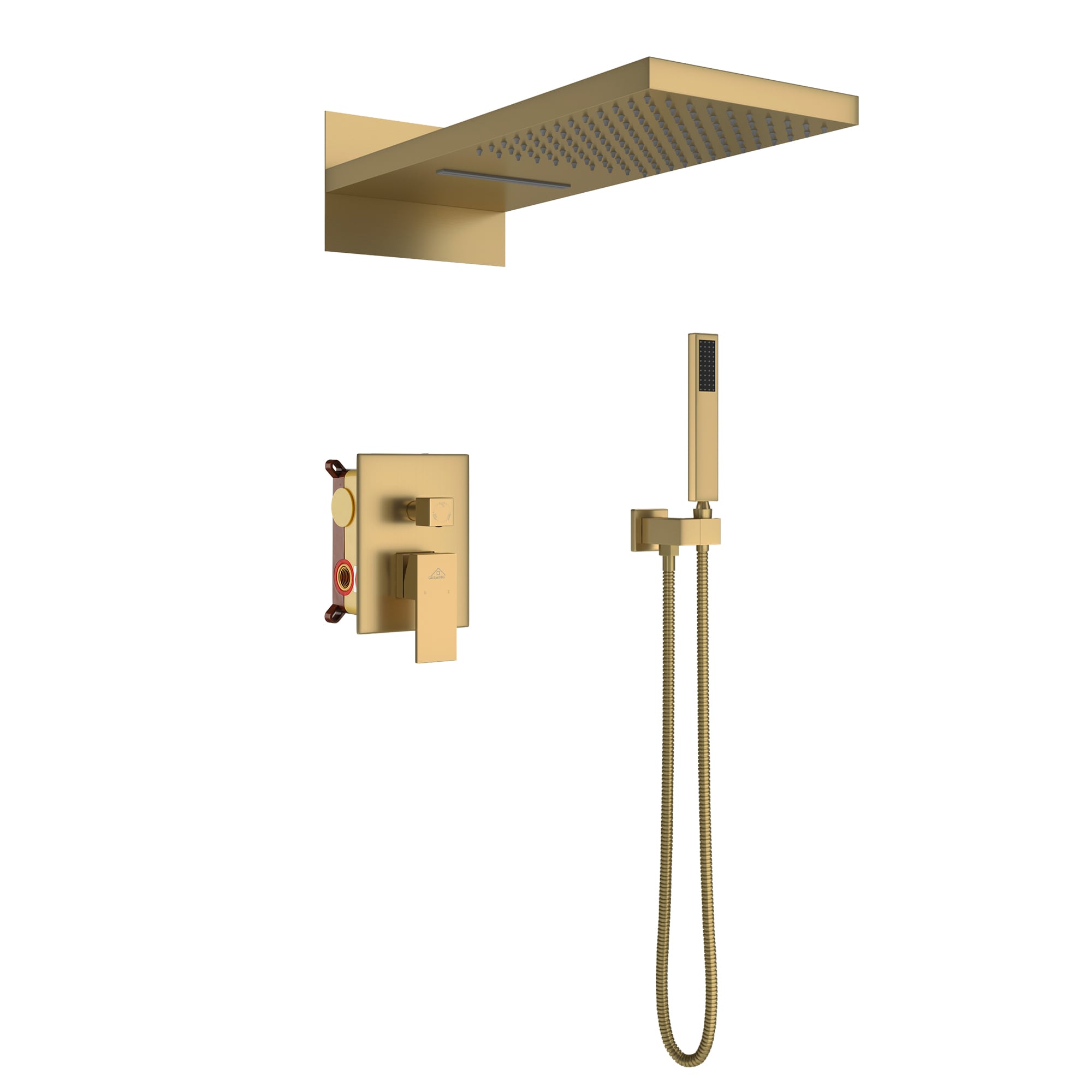 CASAINC M6630-A-22-BG Showerhead-Bar-Panels - View #11