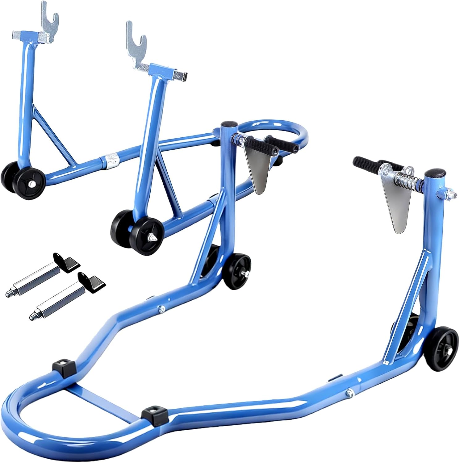 LARBANKE Motorcycle Stand Lift 990LBS Front and Rear Wheel Combo