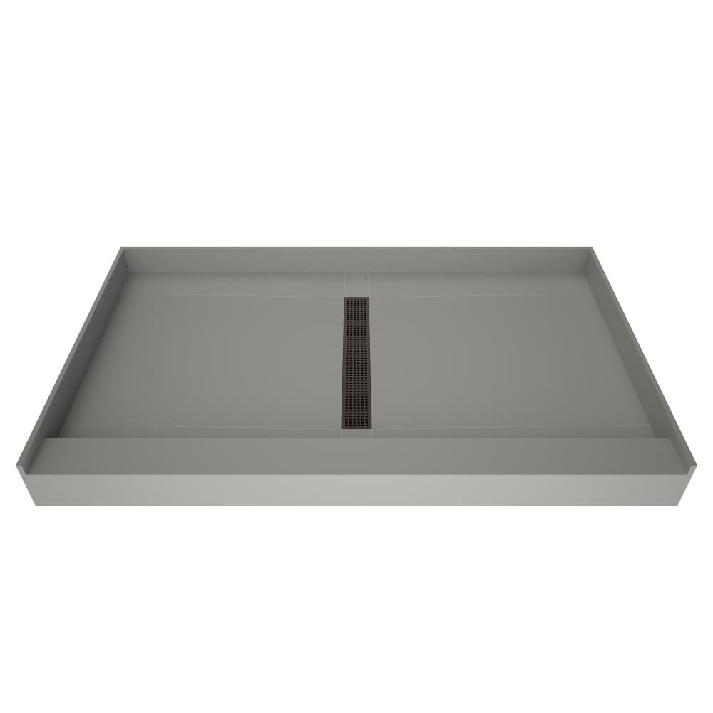 Redi Trench RT3648C-PVC-OB 36-in W x 48-in L with Center Drain Shower Base (Made For Tile)