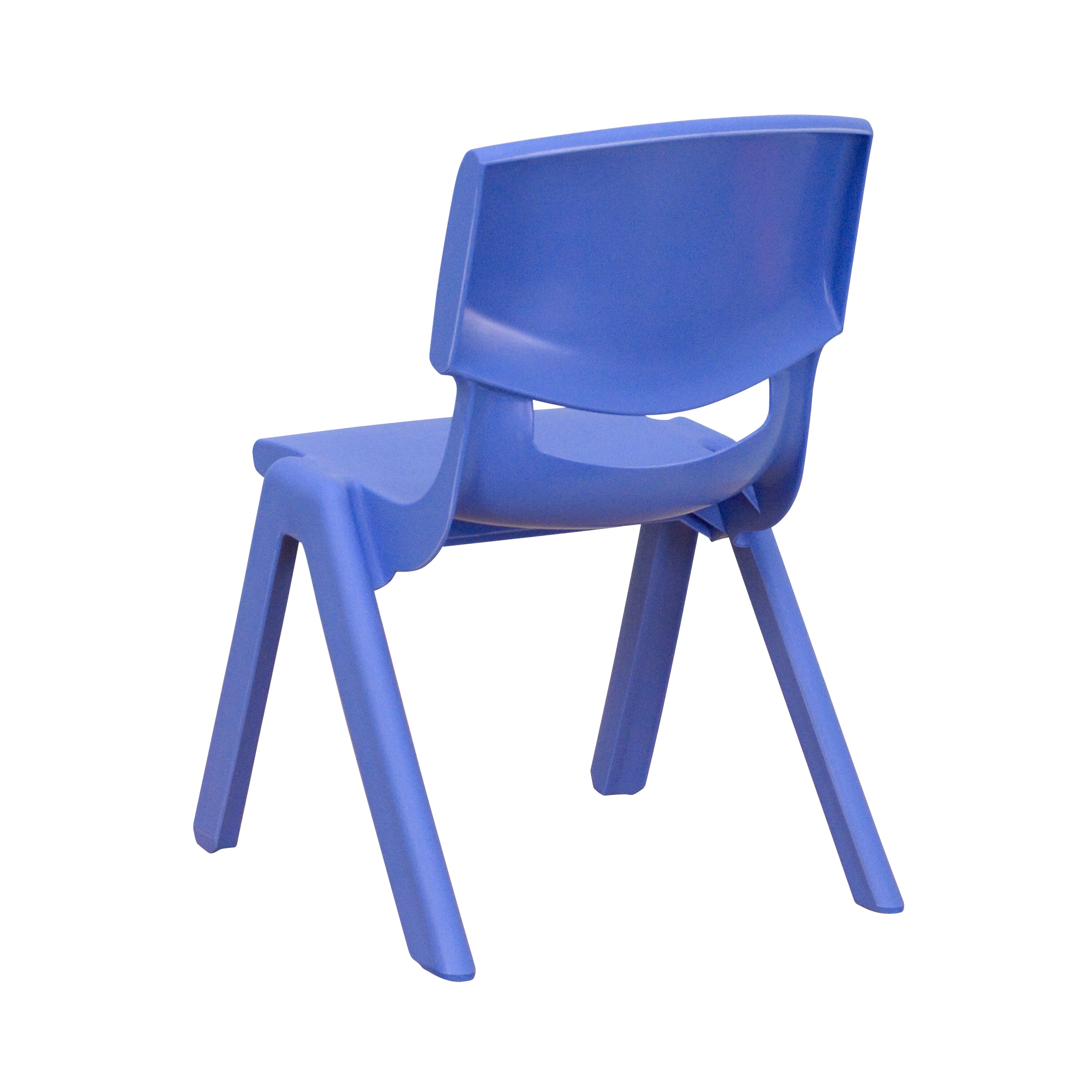 Whitney Stackable Blue Plastic Preschool Chairs, 2 Pack
