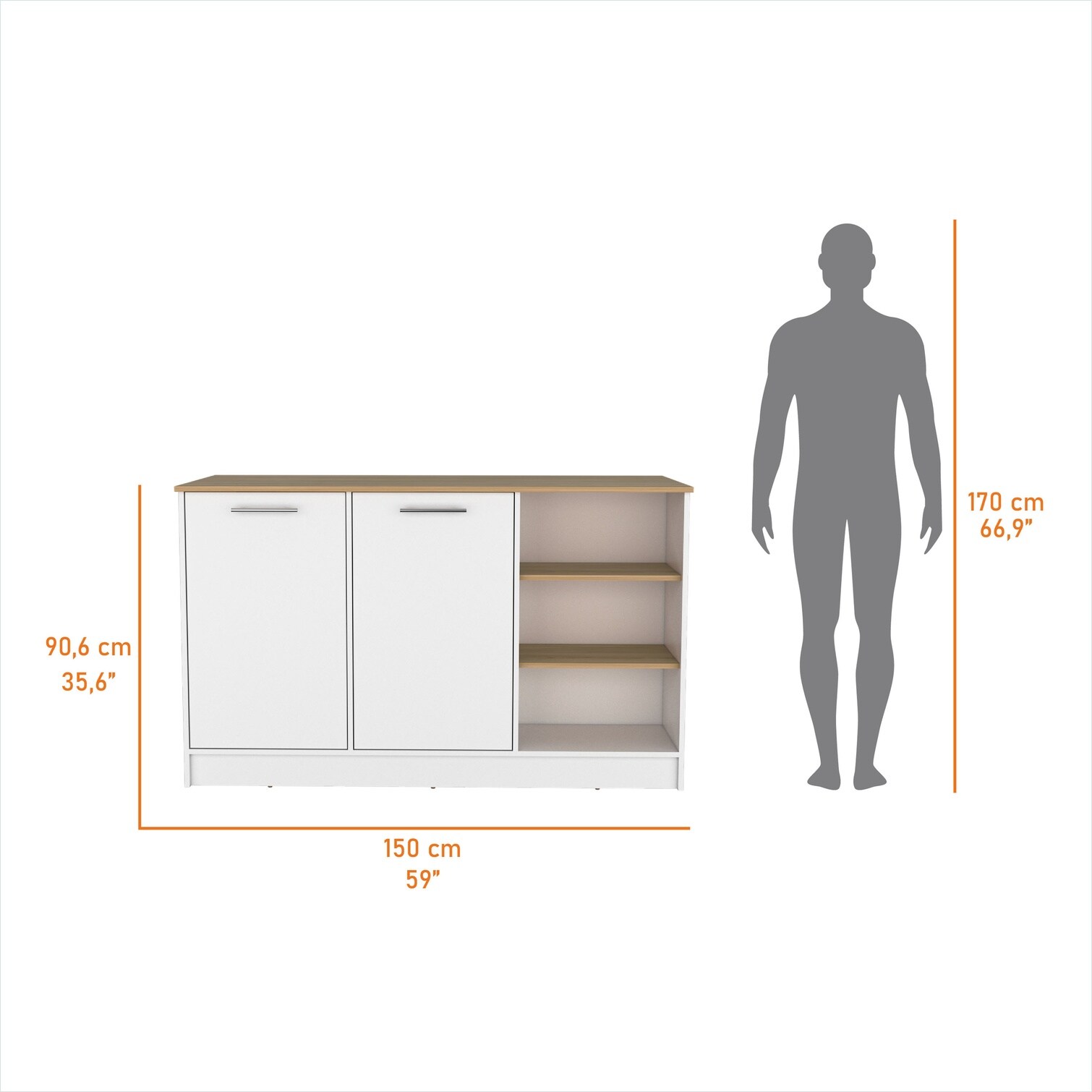 FlowLuxe LPYDKEXG2E46 Kitchen-Furniture - View #3