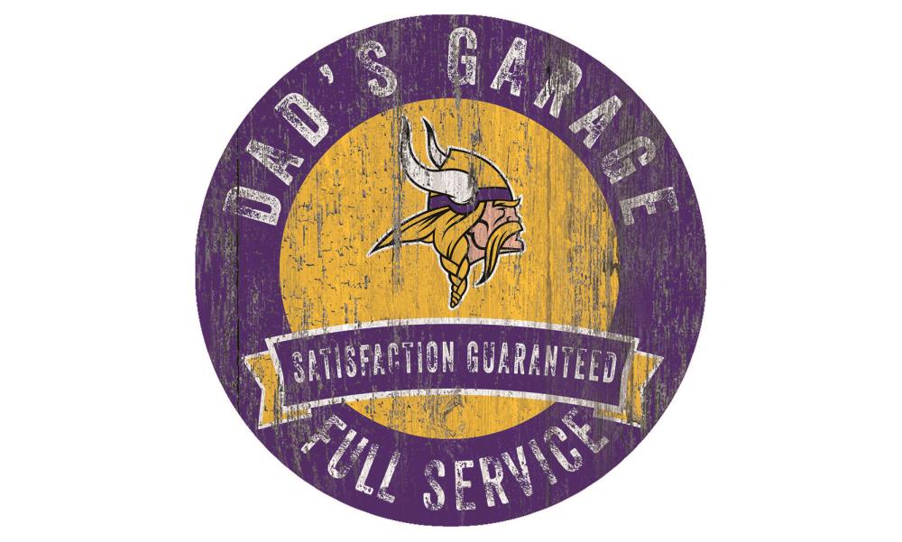 Minnesota Vikings 12 x 12 3D Logo Series Wall Art