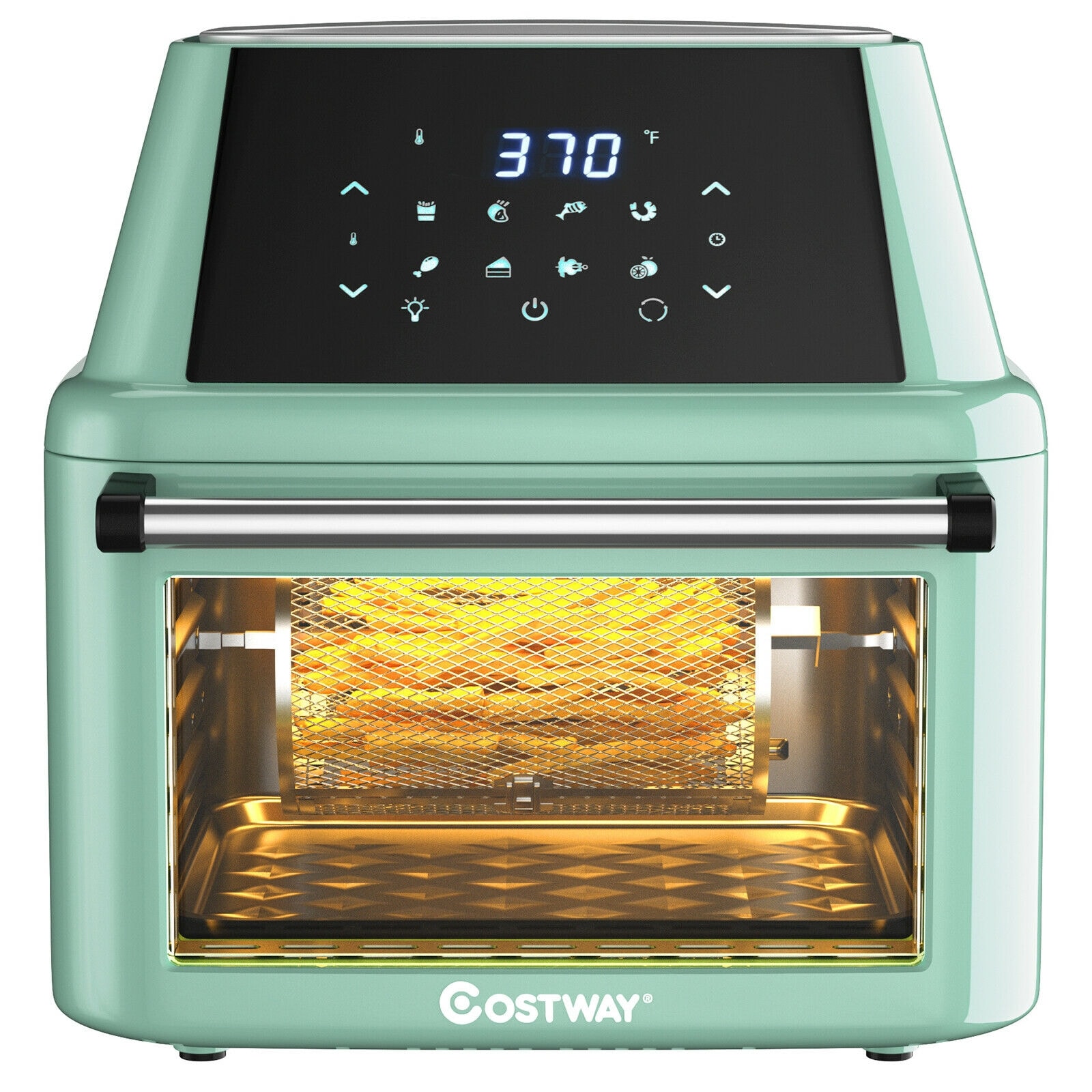 Topbuy 1800W 19qt Multi-functional Electric Air Fryer Oven Green