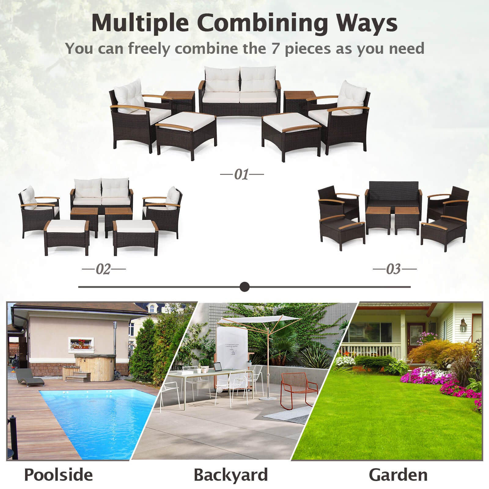 Volenca VOL-978RAS Patio-Conversation-Sets - View #5