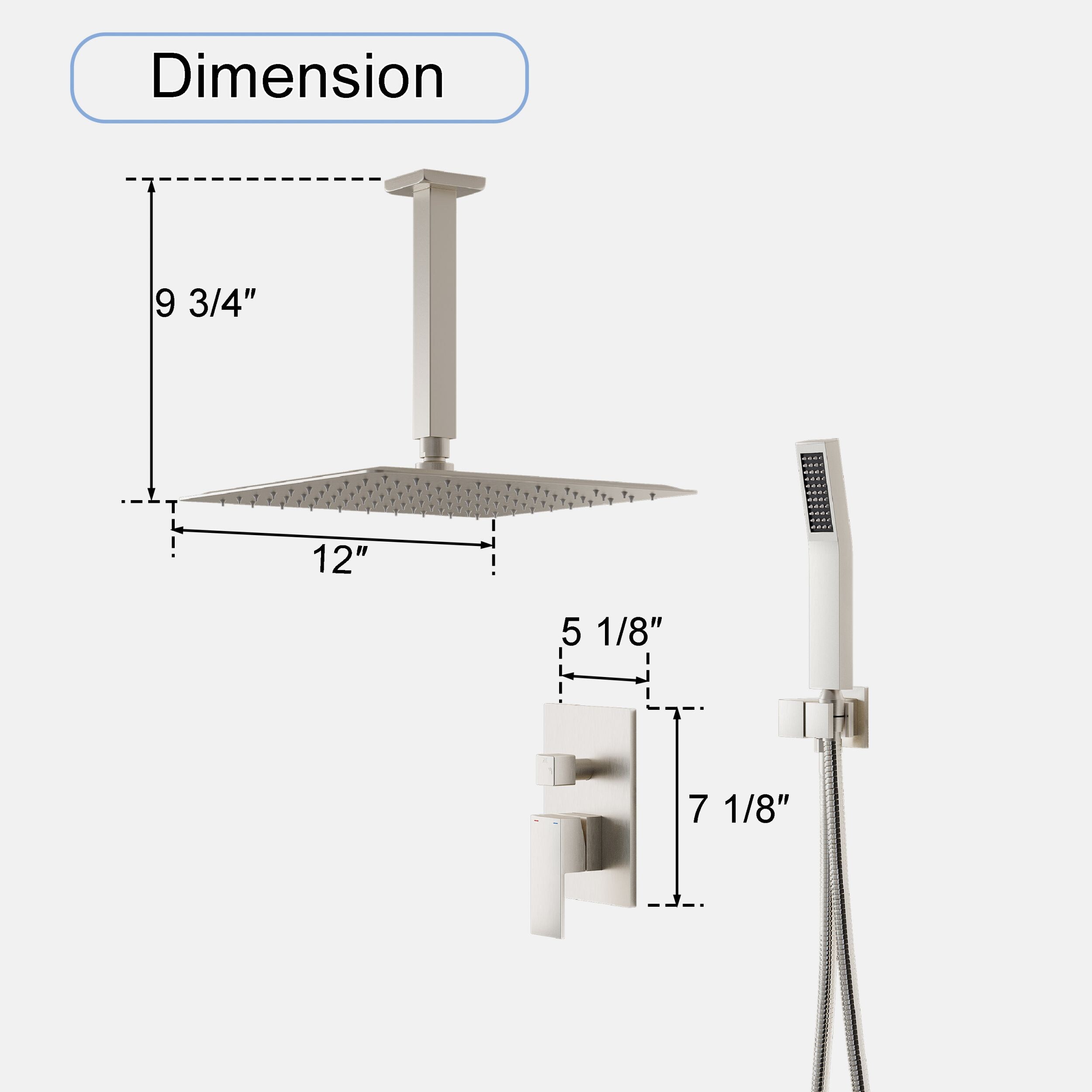 Poinic QZC-ST06S12BN Showerhead-Bar-Panels - View #5