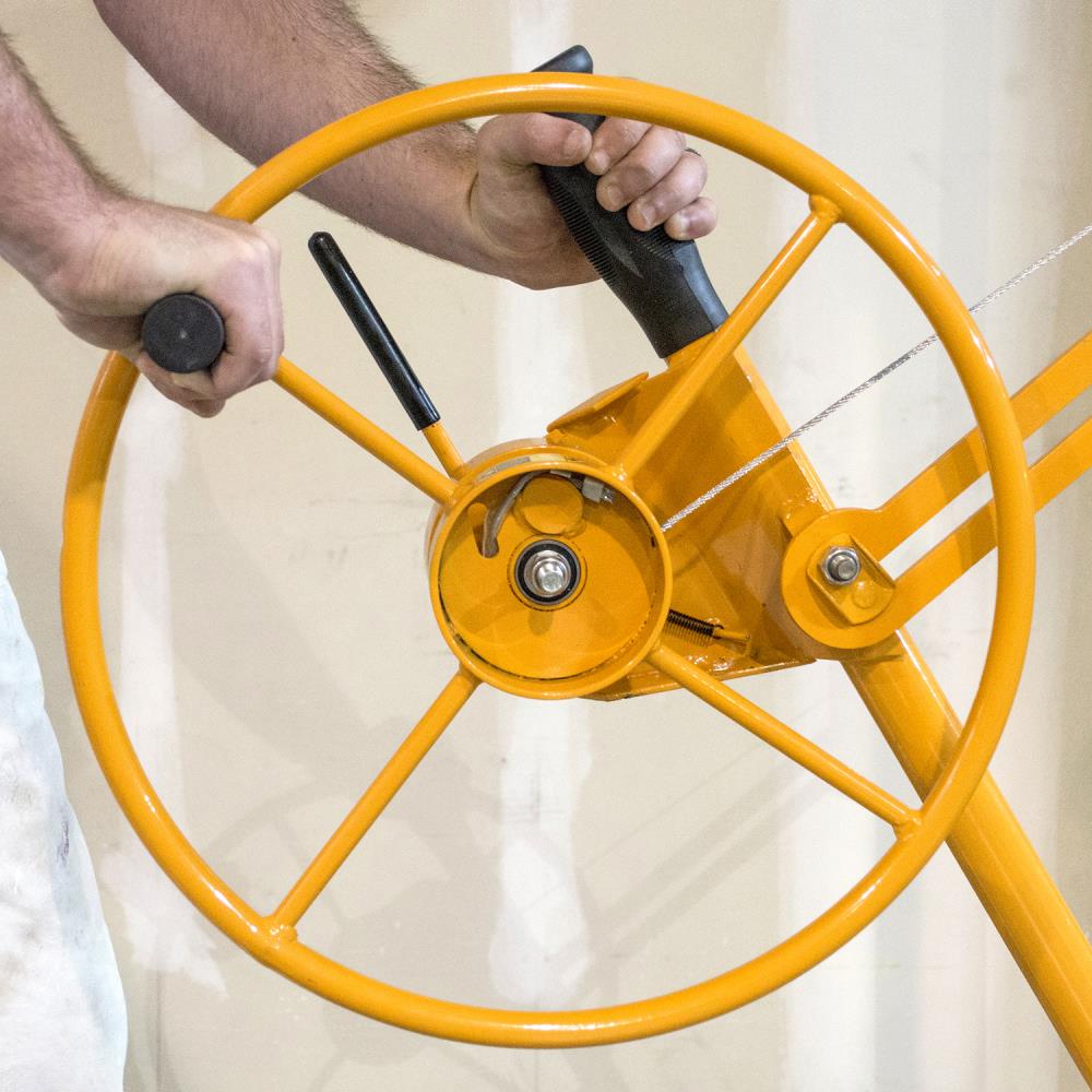 Pro-Series Yellow Steel Drywall and Panel Hoist