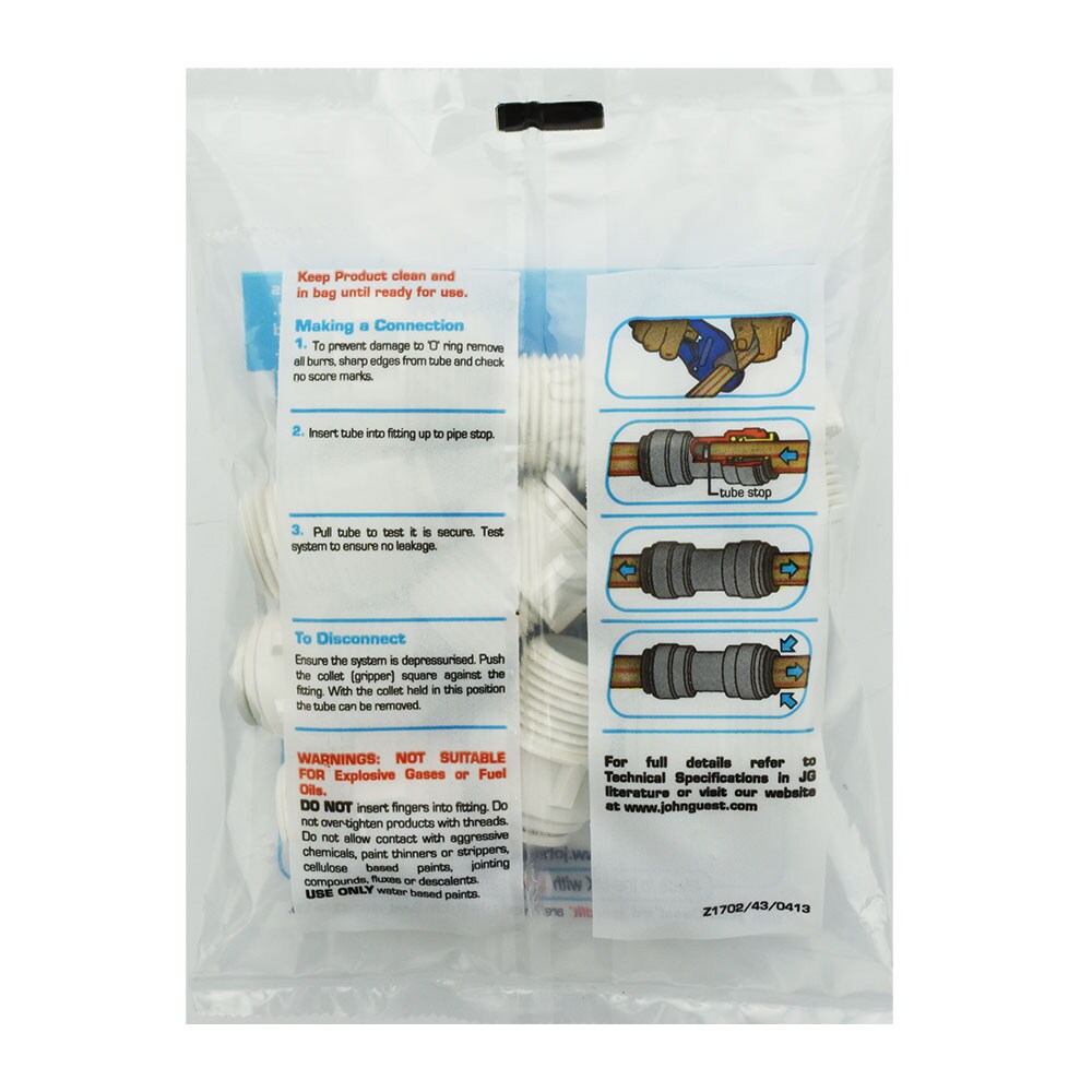 John Guest PP011624W-US Push-Fittings - View #2