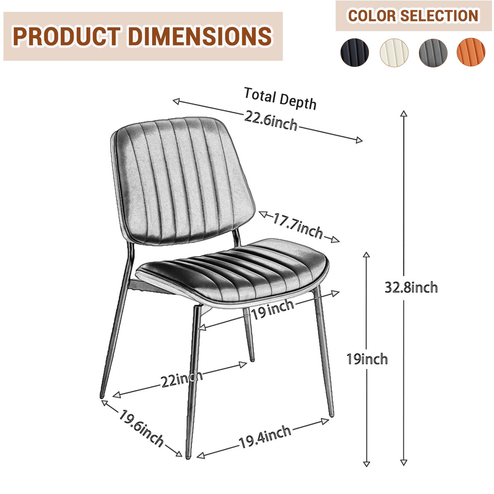 Fun Orange FUN25YZ02 Dining-Chairs - View #9