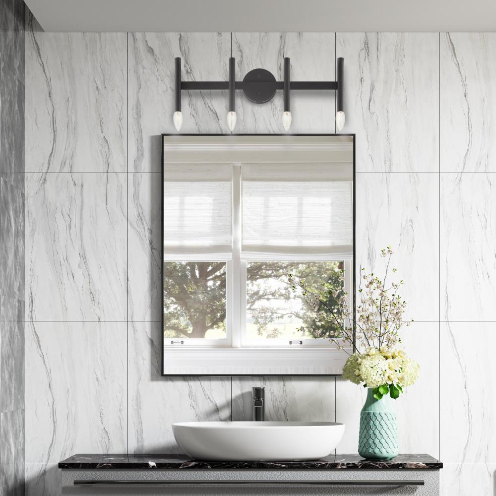 Copenhagen Black Steel 4-Light Dimmable Vanity Sconce
