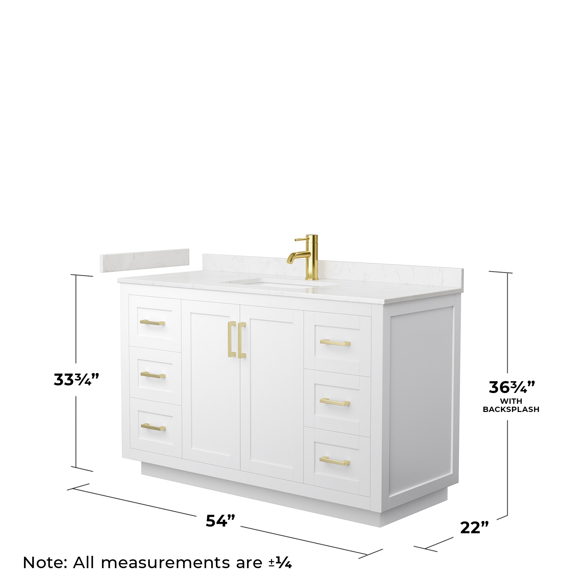 Wyndham Collection WCF292954SWGC2UNSMXX Bath-Vanity-Combo - View #5