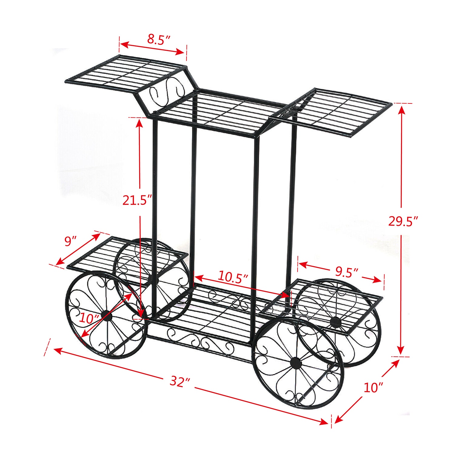 WELLFOR GT-HPY-3439 Plant-Stand - View #3