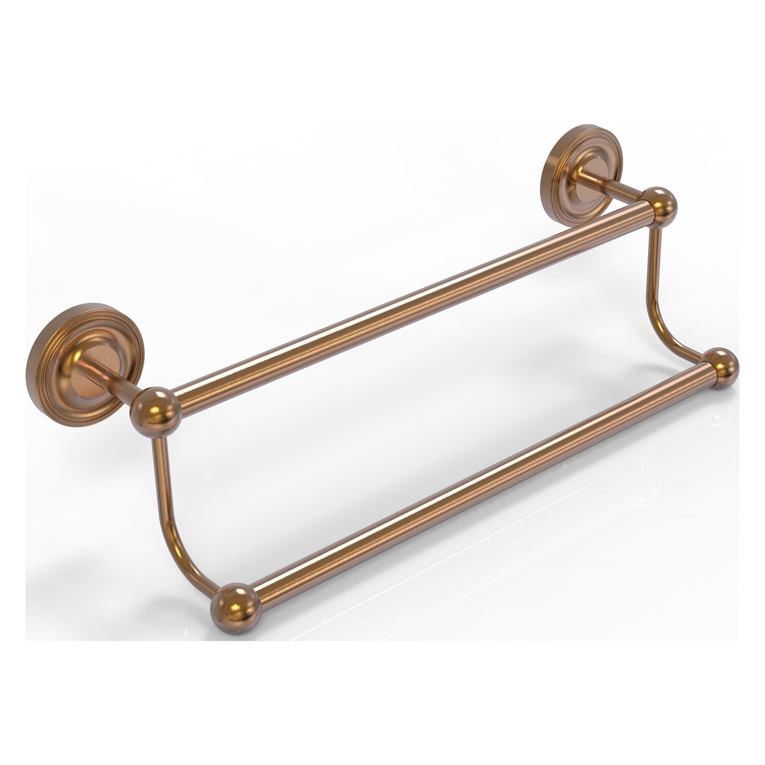Allied Brass PR-72/30-BBR Prestige Regal 30-in double Brushed Bronze Wall mount Double Towel Bar