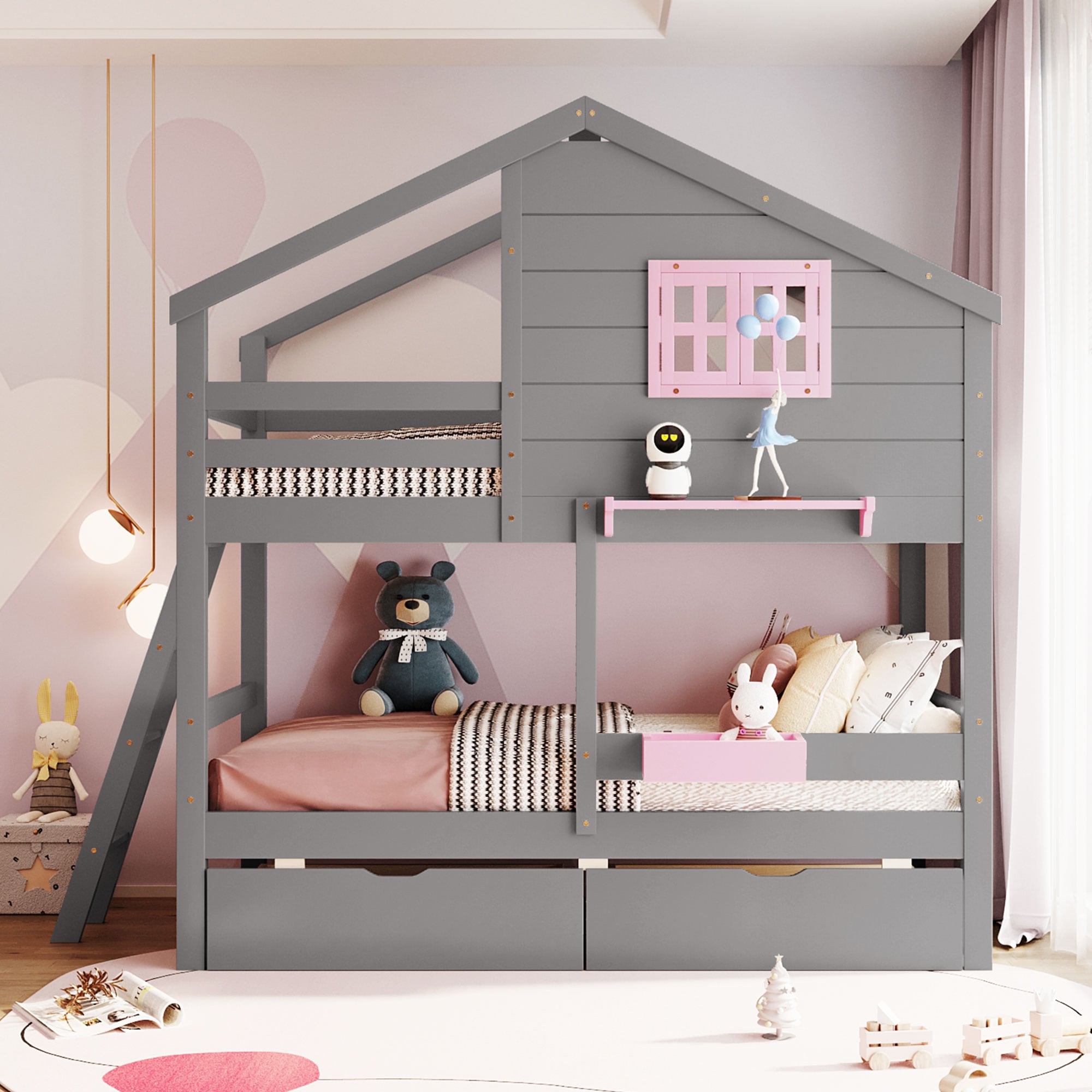 Qualler FSUBLK068E Bunk-Beds - View #2