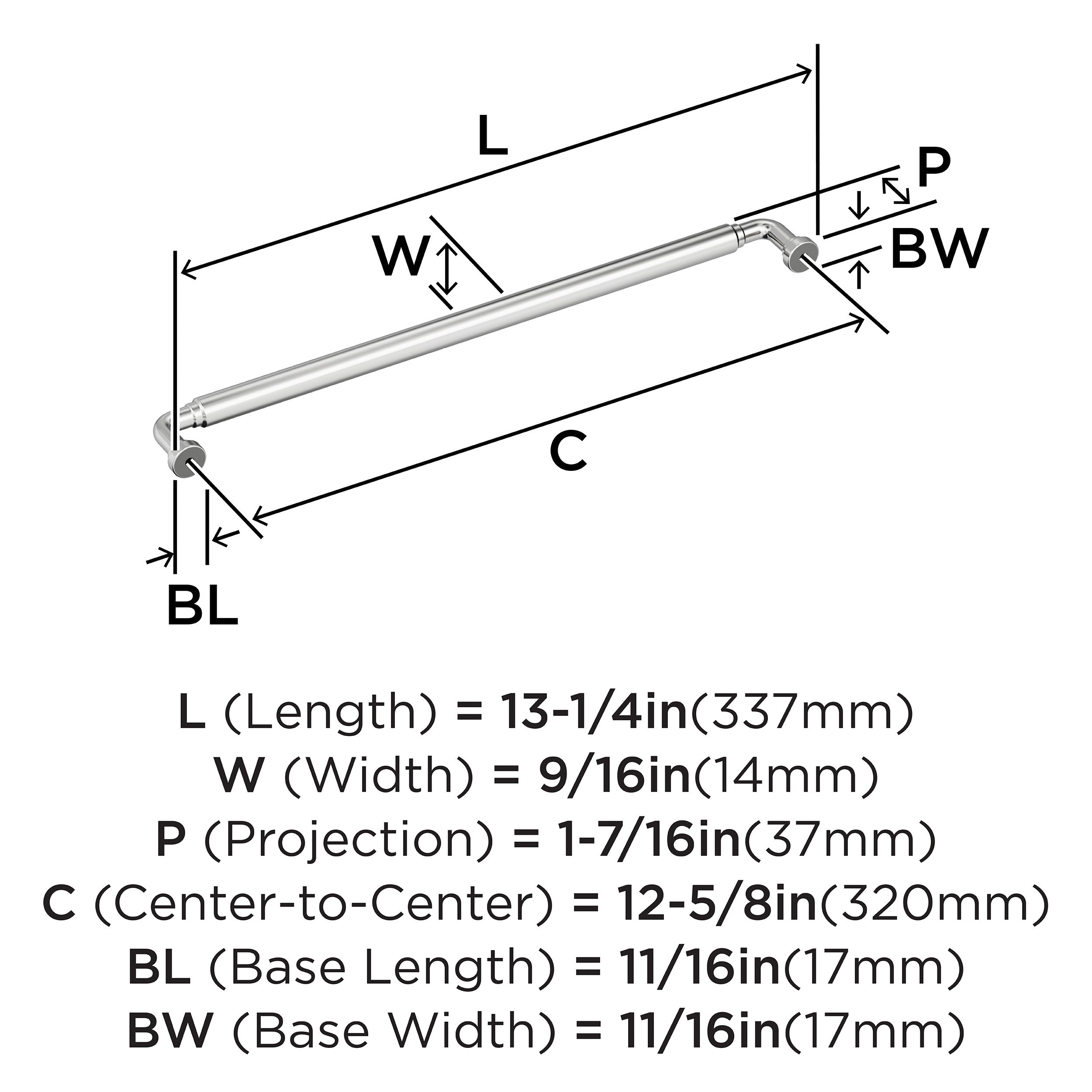 Amerock BP3766826 Cabinet-Pulls - View #4