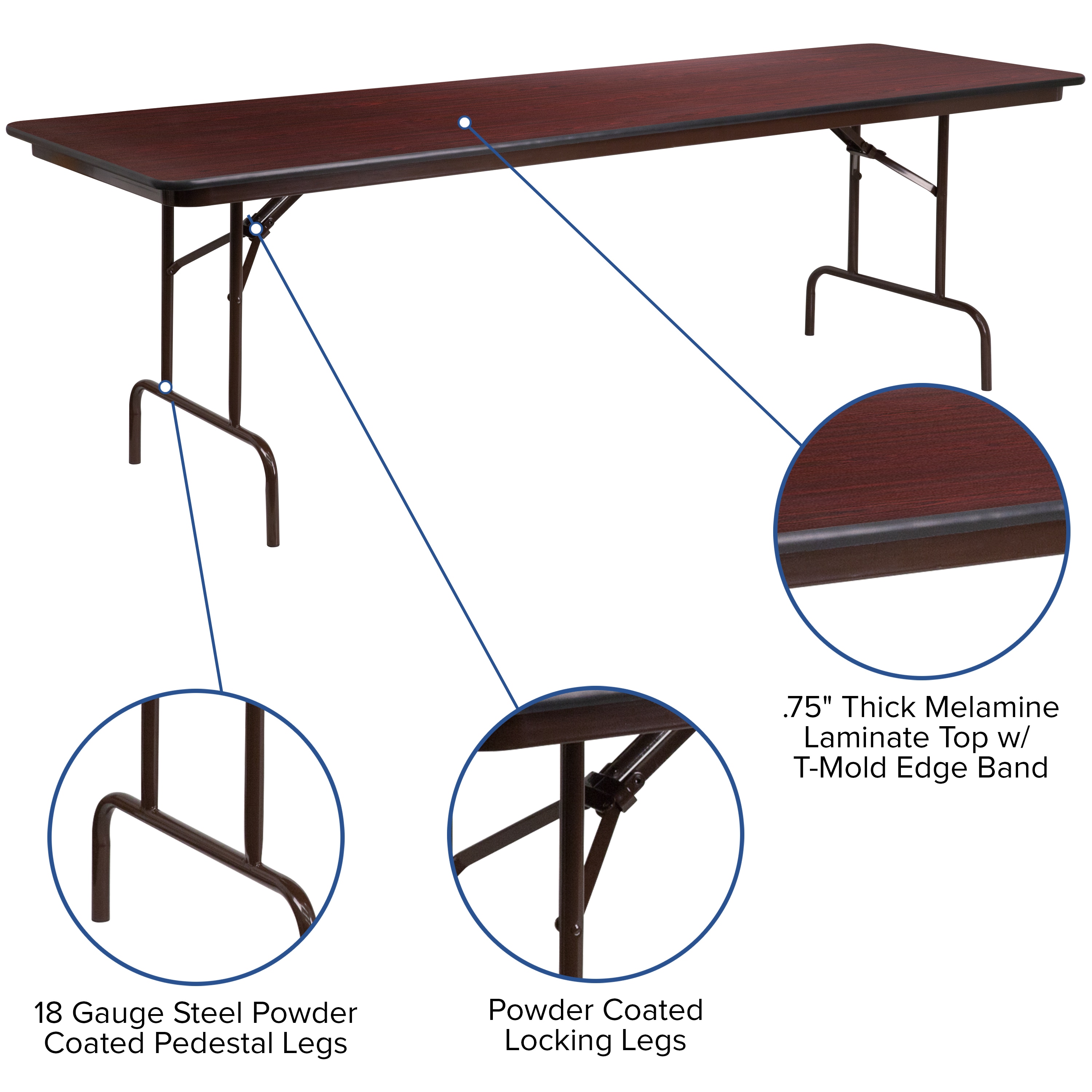 Flash Furniture 847254099417 Folding-Tables - View #4