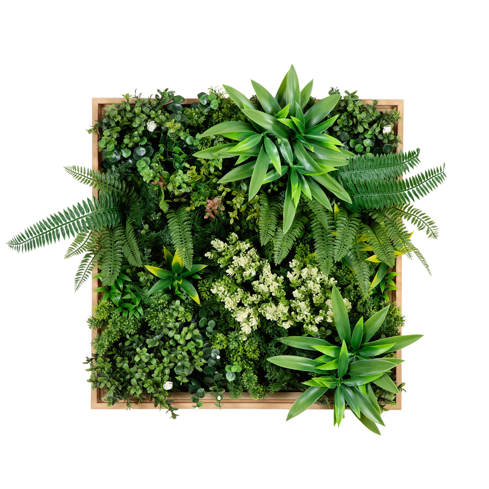 Nearly Natural P2092 20-in Green Indoor/Outdoor Hanging Mixed greenery Artificial plant