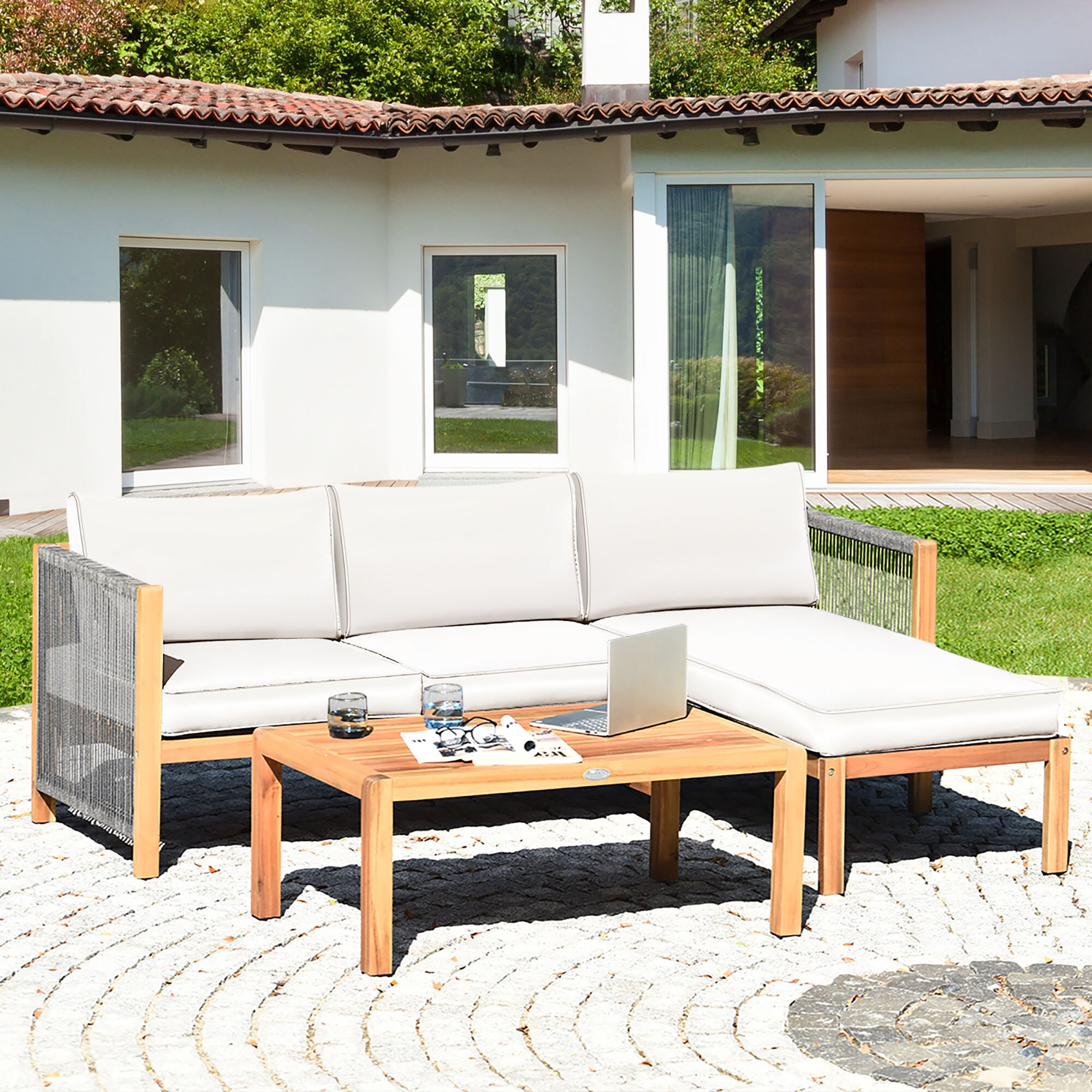 CASAINC CN7102-3-BE Patio-Conversation-Sets - View #2