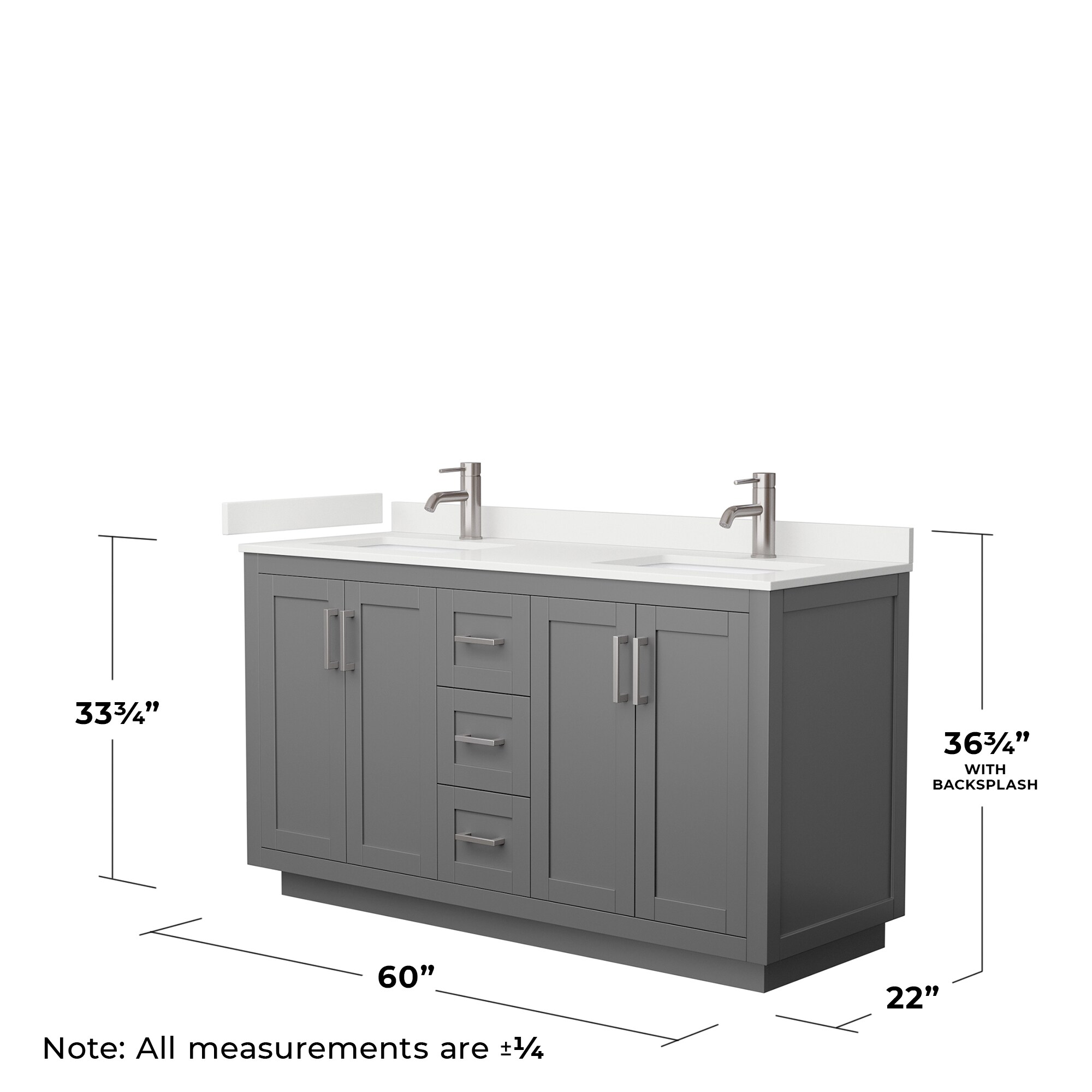 Wyndham Collection WCF292960DKGWQUNSMXX Bath-Vanity-Combo - View #5