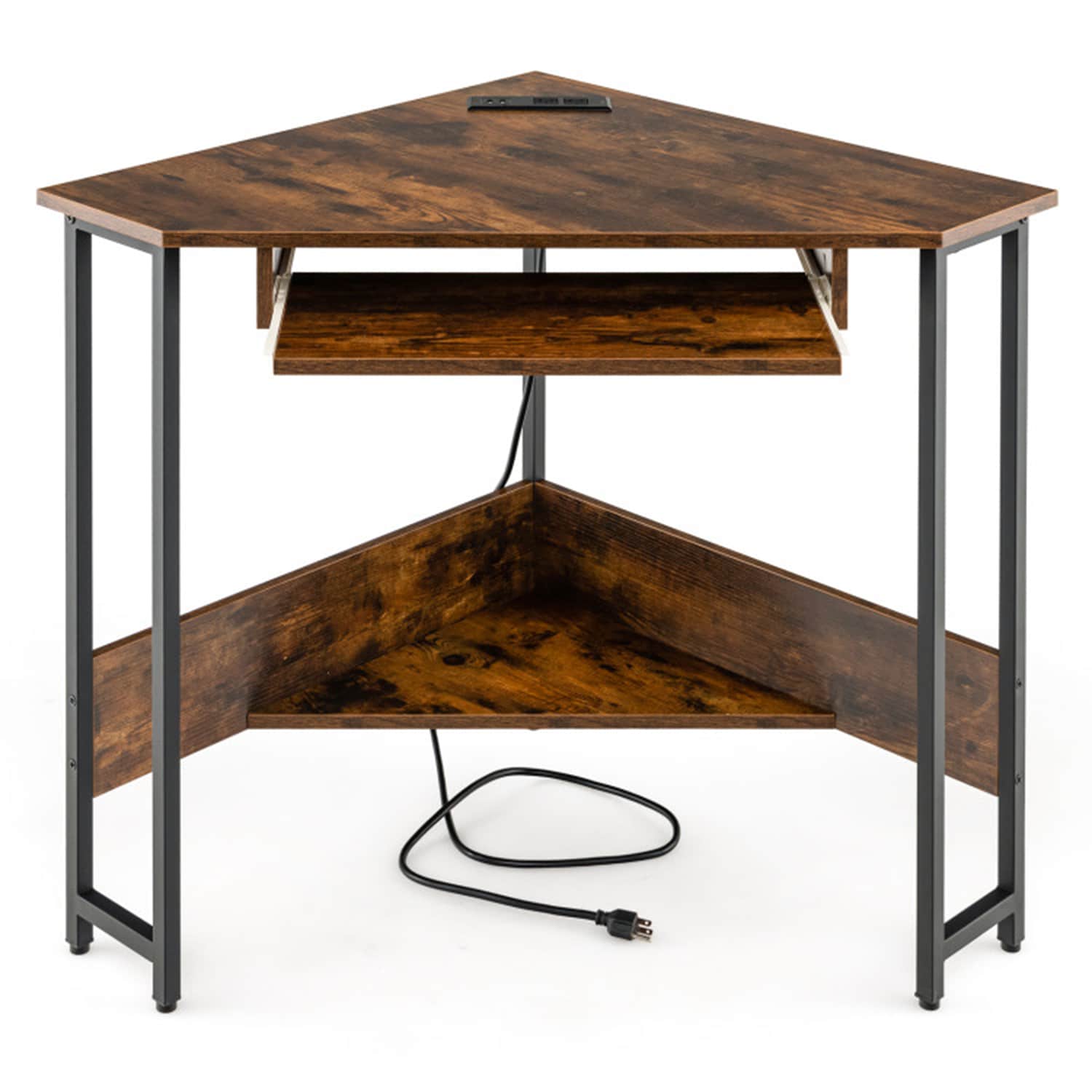 Mondawe MO-JV10282CF 28.5-in Brown Modern/Contemporary Corner desk