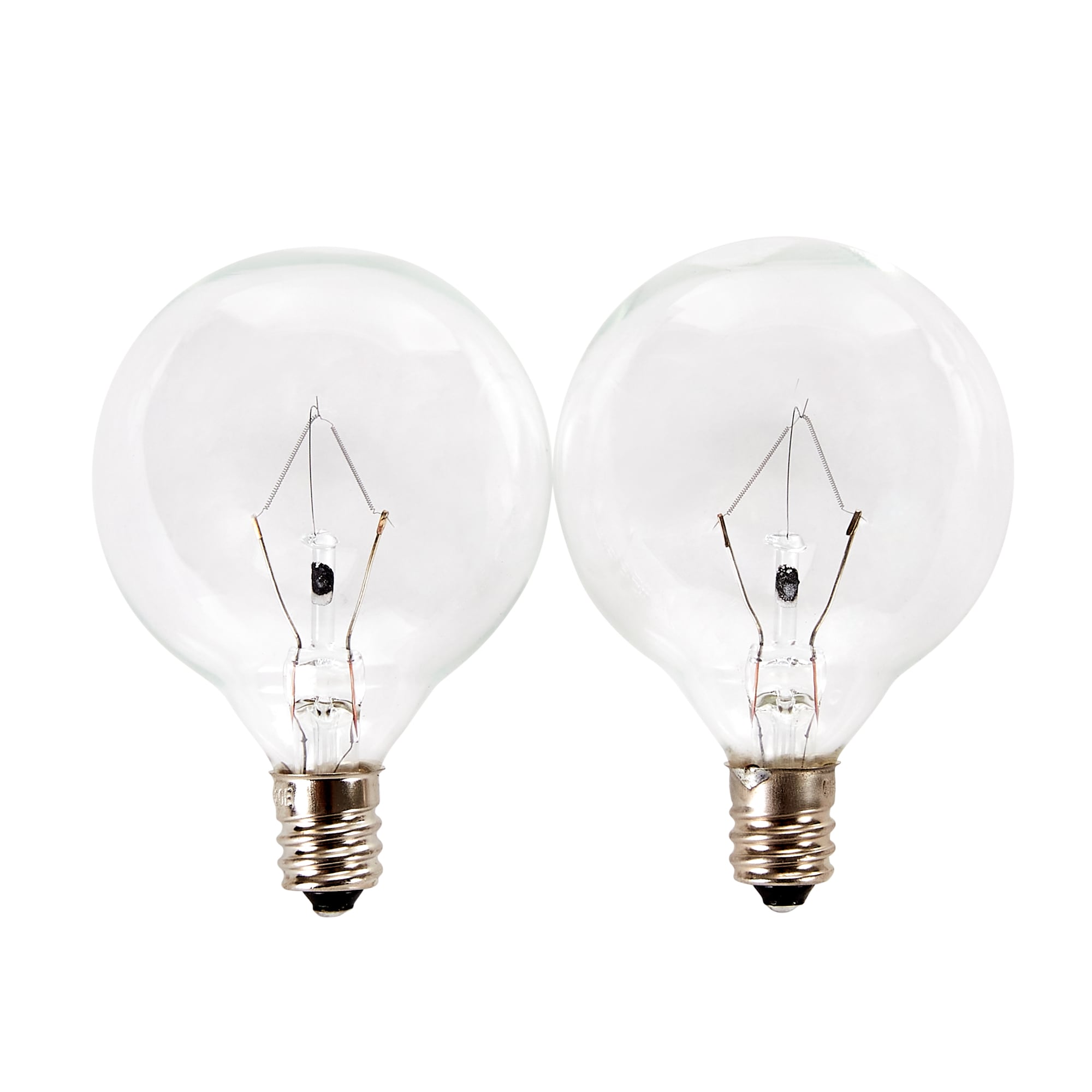 GE Classic G16.5 Soft White Candelabra Base (e-12) Dimmable Light Bulb ...