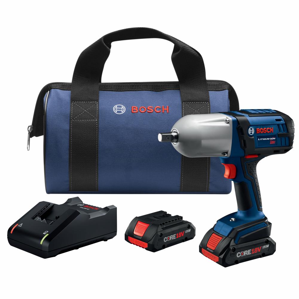 Bosch CORE18V 18-volt Variable Speed 1/2-in square Drive Cordless Impact Wrench (2-Batteries Included) HTH181-B25 Uae Electronic uaeelectronic.com