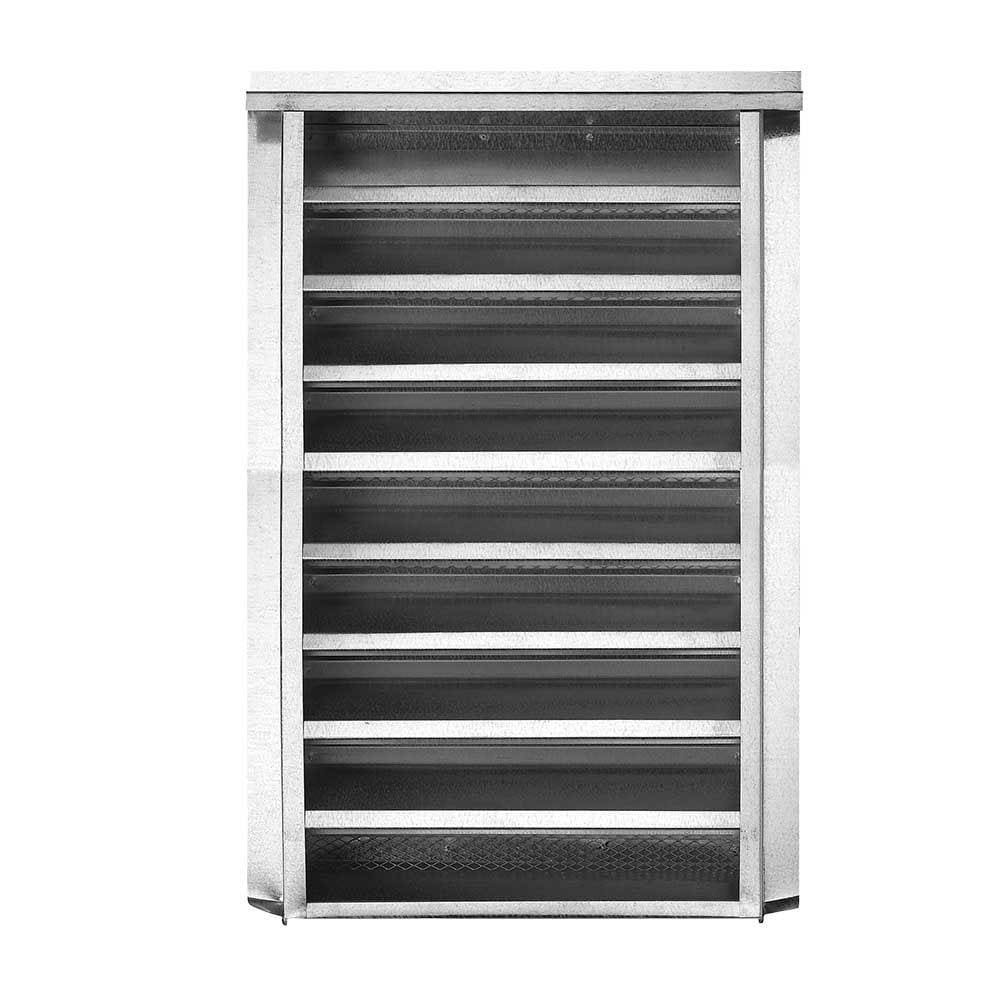 Gibraltar Building Products GLPG1424G-1/8 14.25-in x 24.25-in Silver Rectangle Steel Gable Louver Vent