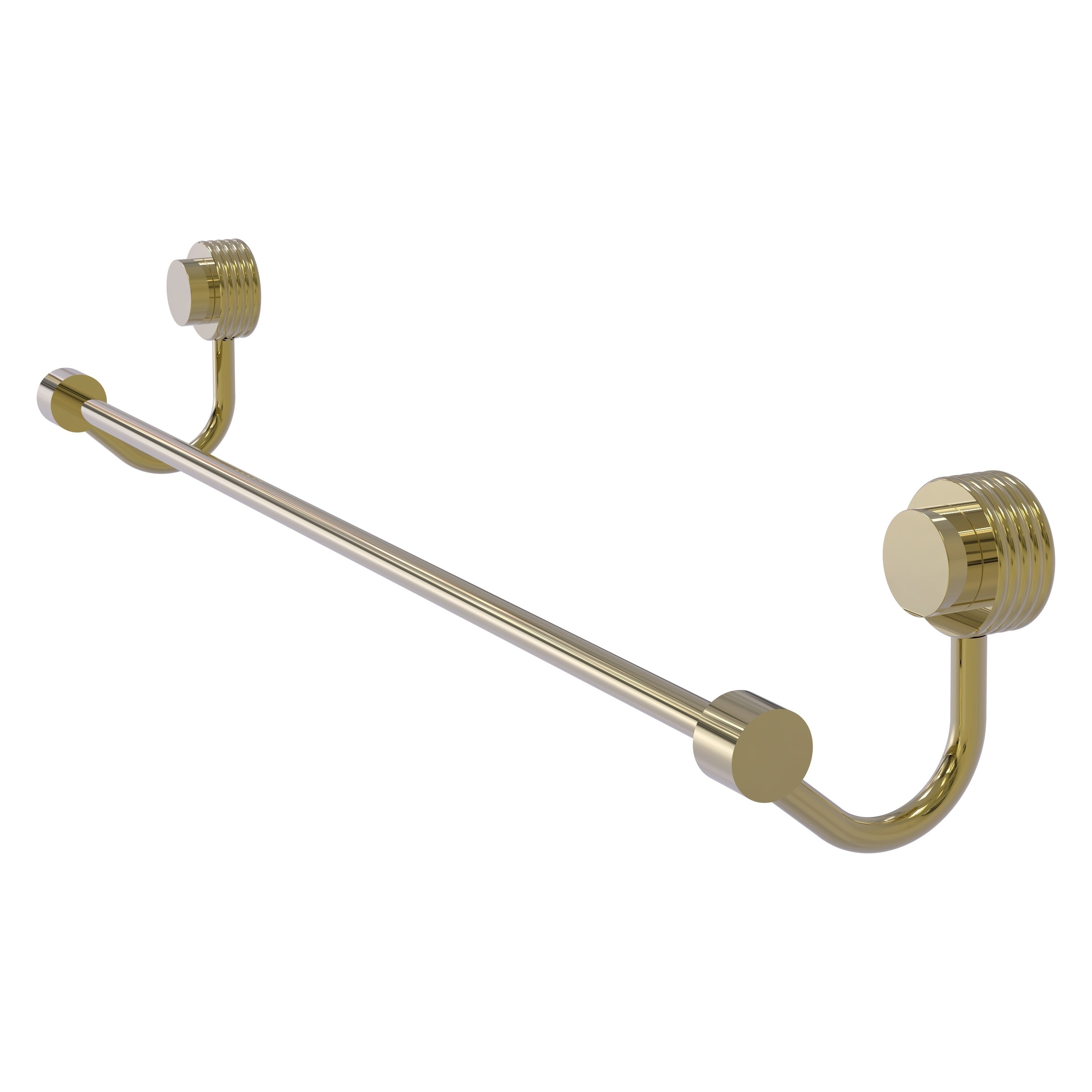 Allied Brass 421G/18-UNL Venus 18-in Unlacquered Brass Wall mount Single Towel Bar