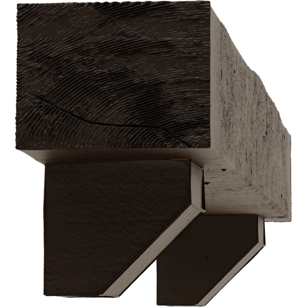 Ekena Millwork MANURC08X10X72ASNM Mantel-Shelves - View #4