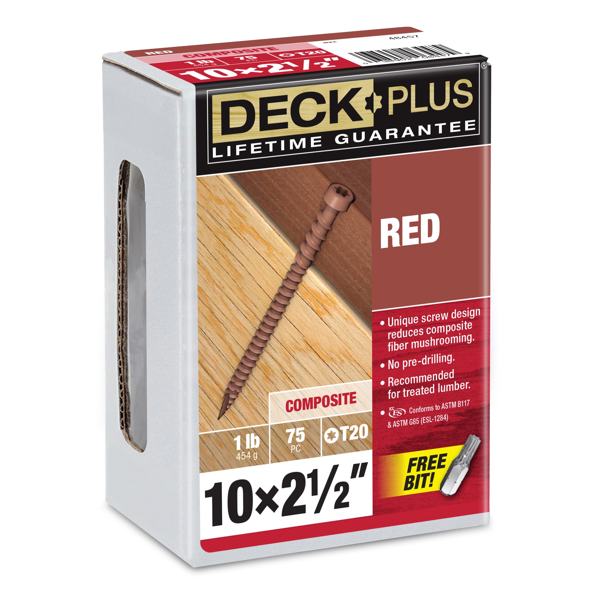 #10 x 2-1/2-in Composite Deck Screws 75 -Per Box
