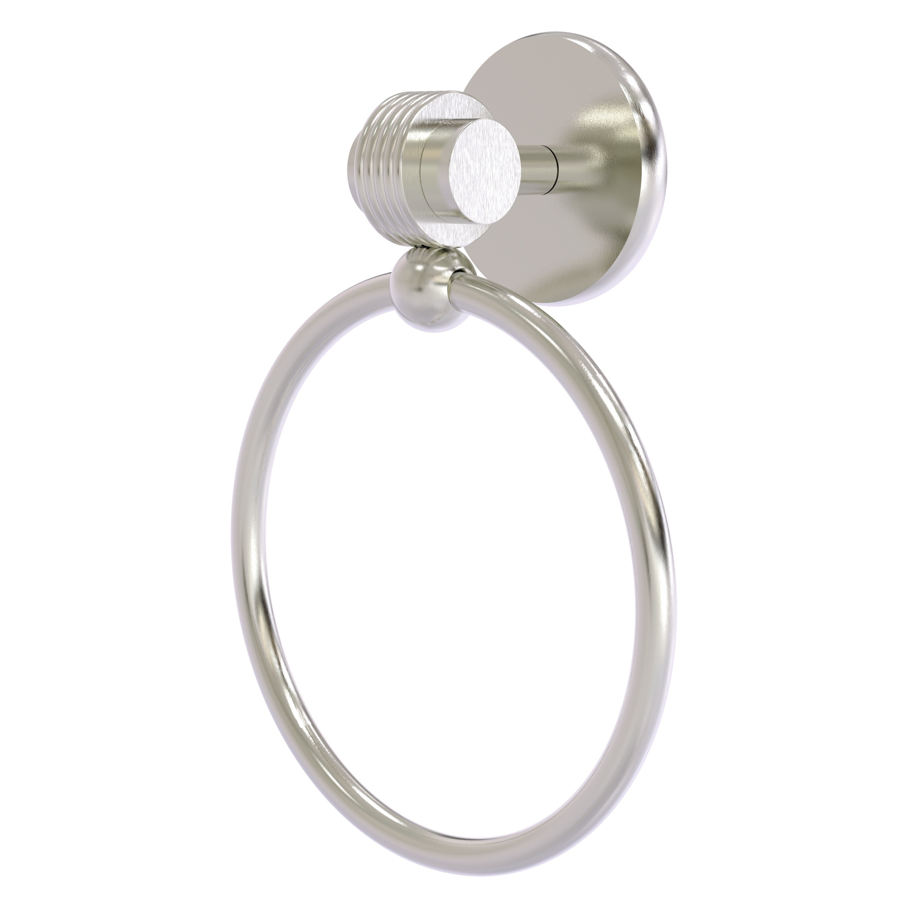 Allied Brass 7216G-SN Satellite Orbit Two Satin Nickel Wall mount Single Towel Ring