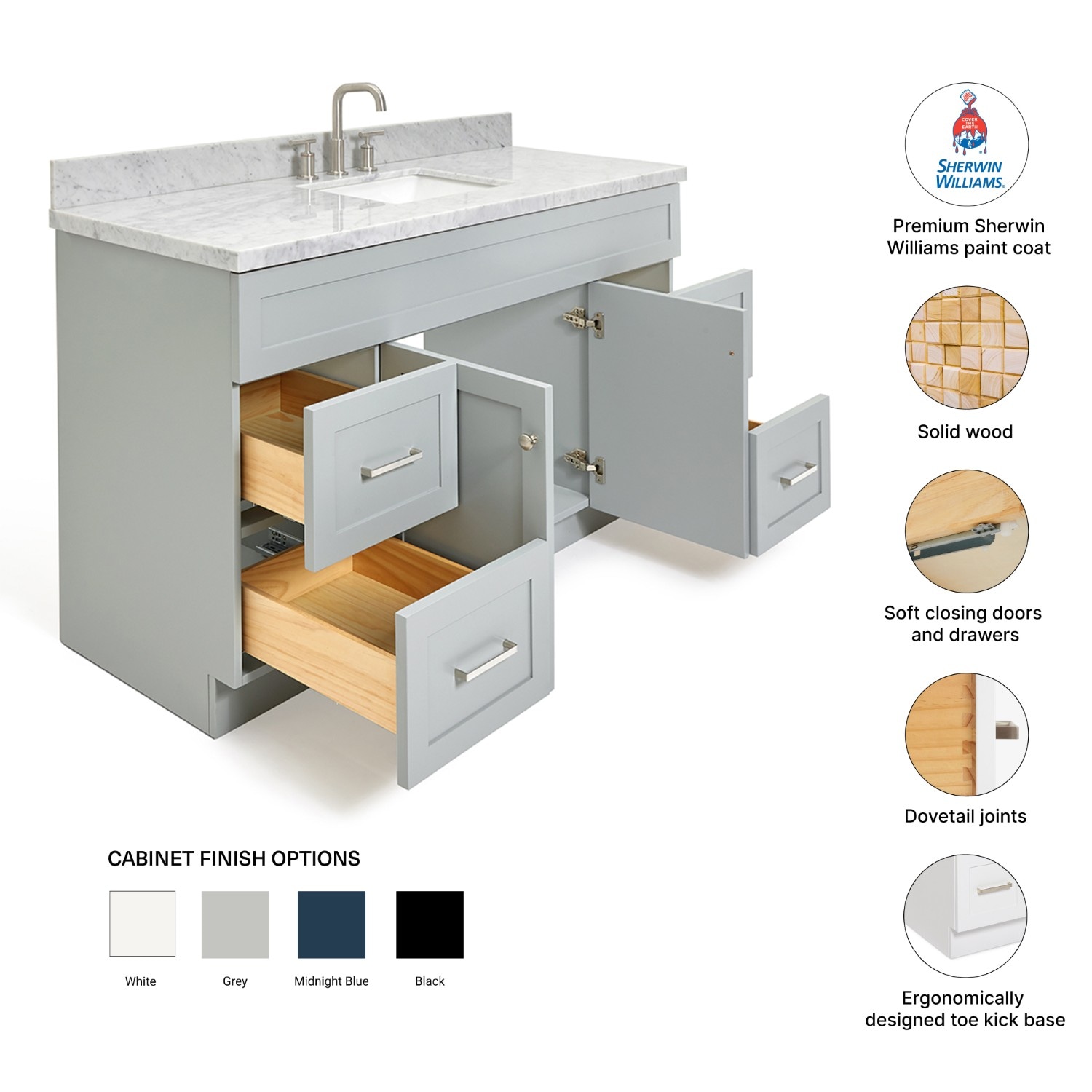 ARIEL F061SCWRVOGRY Bath-Vanity-Combo - View #5