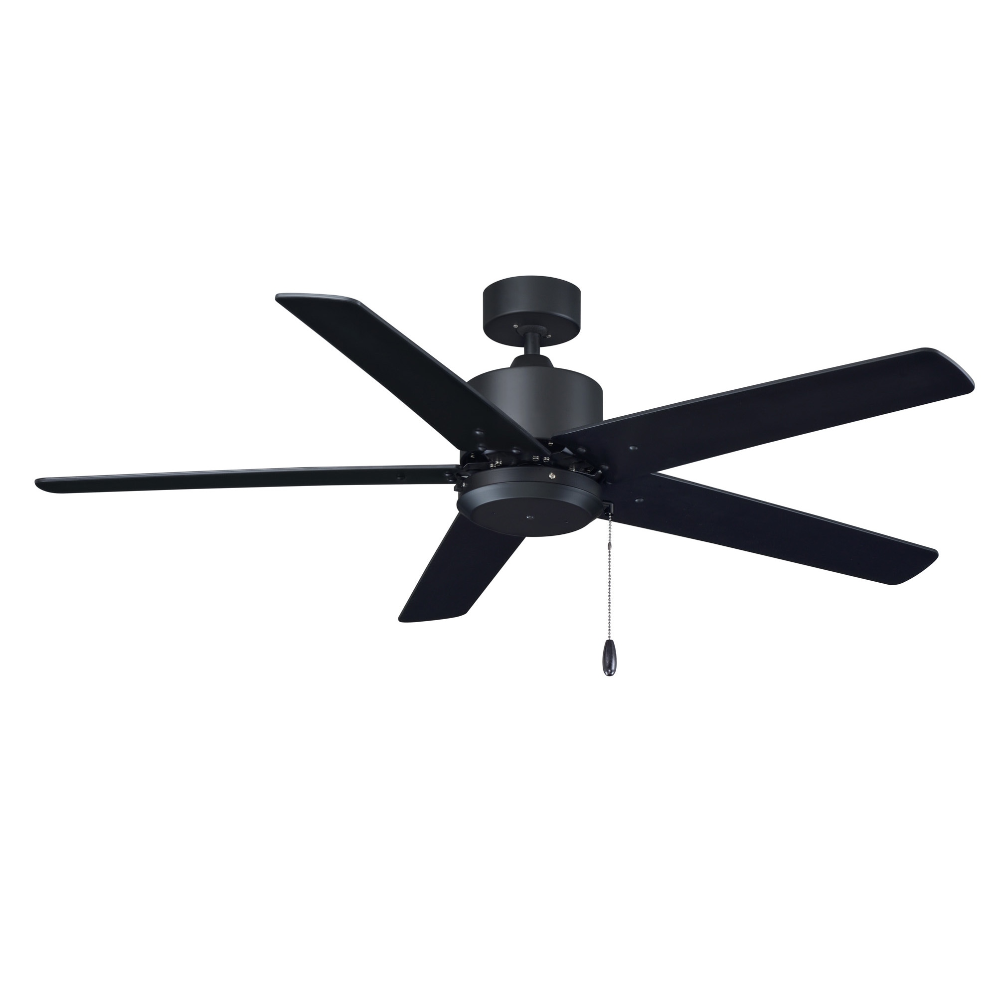 Royal Pacific 1069MBK-MBK Aldea IX 52-in Outdoor Matte Black with Matte Black Blades Ceiling Fan Light Kit Compatible ( 5 -Blade )