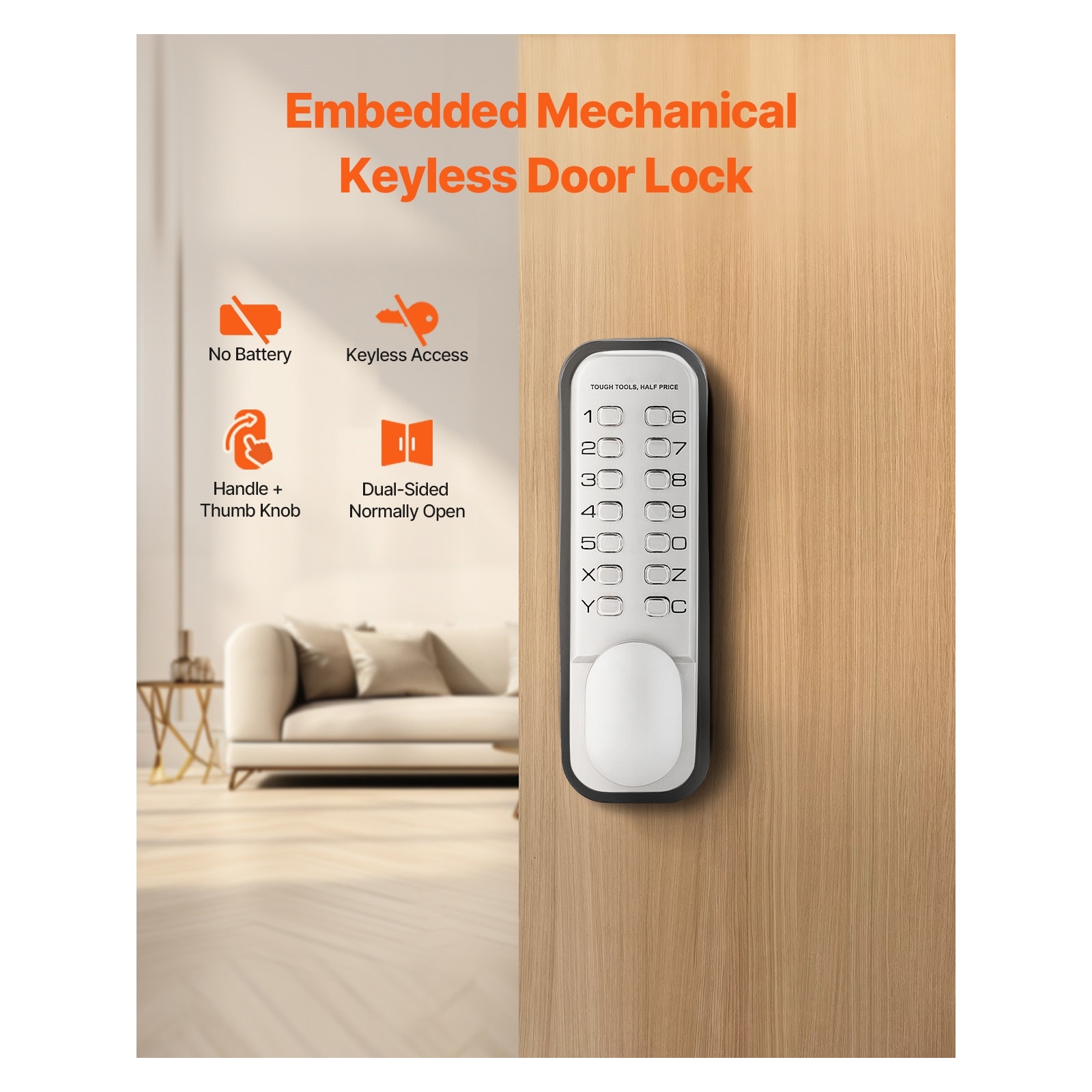 Mecale YAS-QLBXNL Electronic-Door-Locks - View #2
