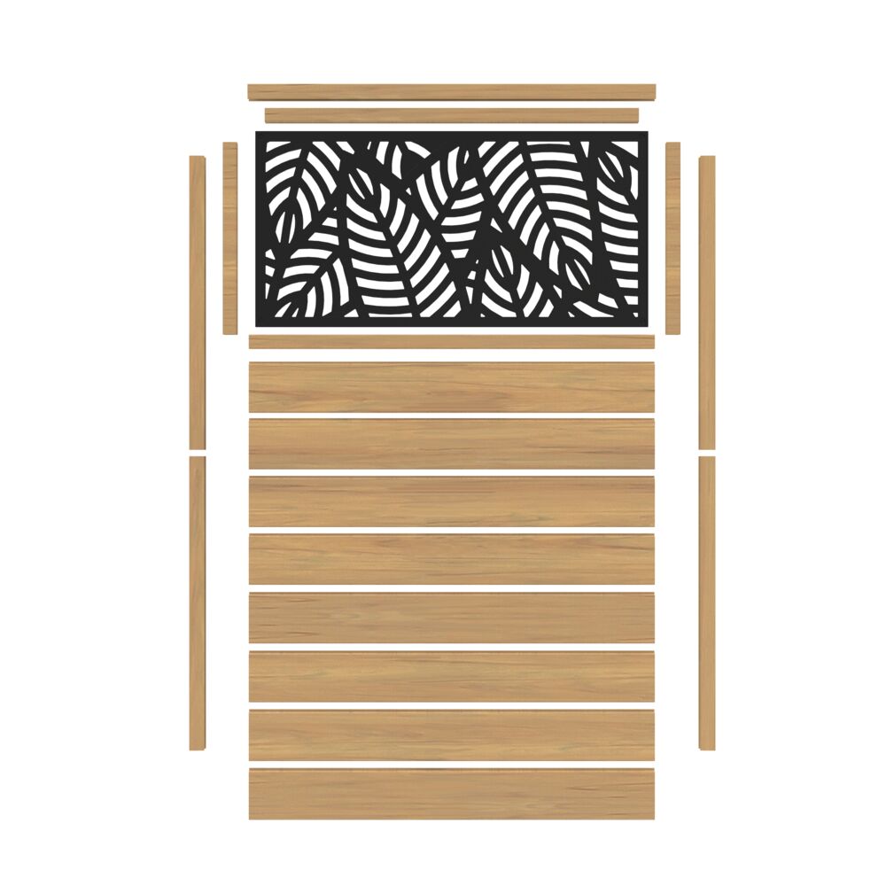 Freedom Sanibel 6-ft H x 4-ft W Cypress Vinyl Flat-top Fence Panel