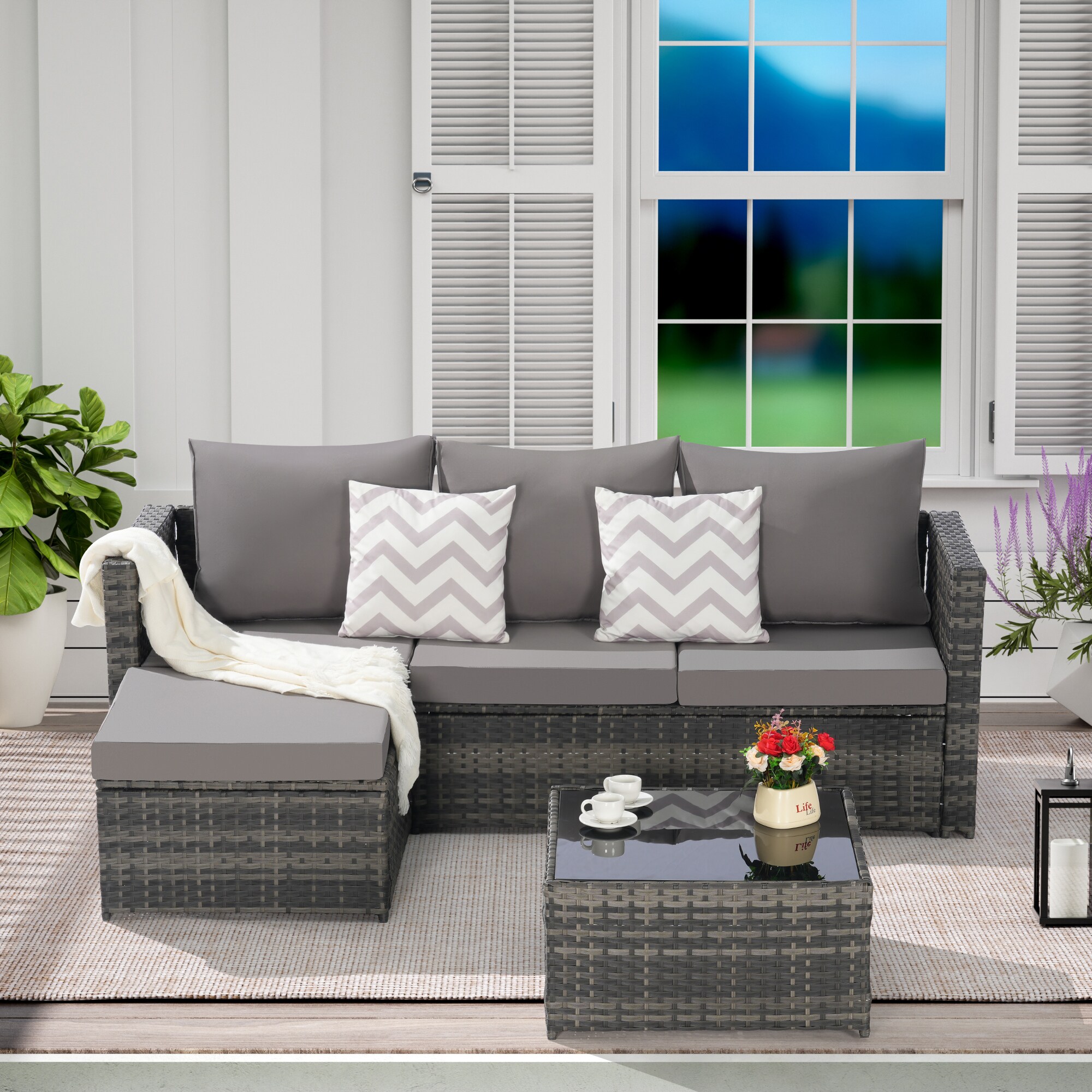 SINOFURN SYB670035GY Patio-Sofas-Daybeds - View #6