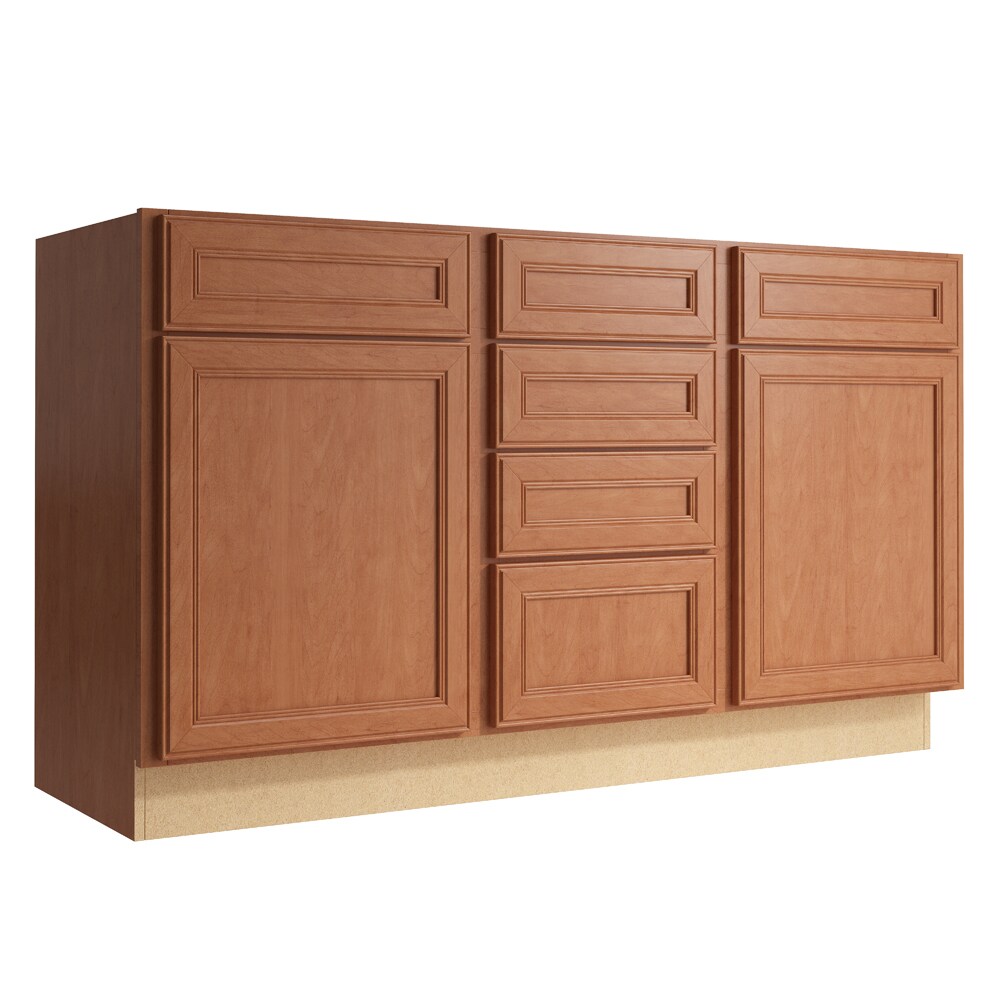 KraftMaid Momentum Bellamy 60 In Hazelnut Bathroom Vanity Cabinet At   04266140 