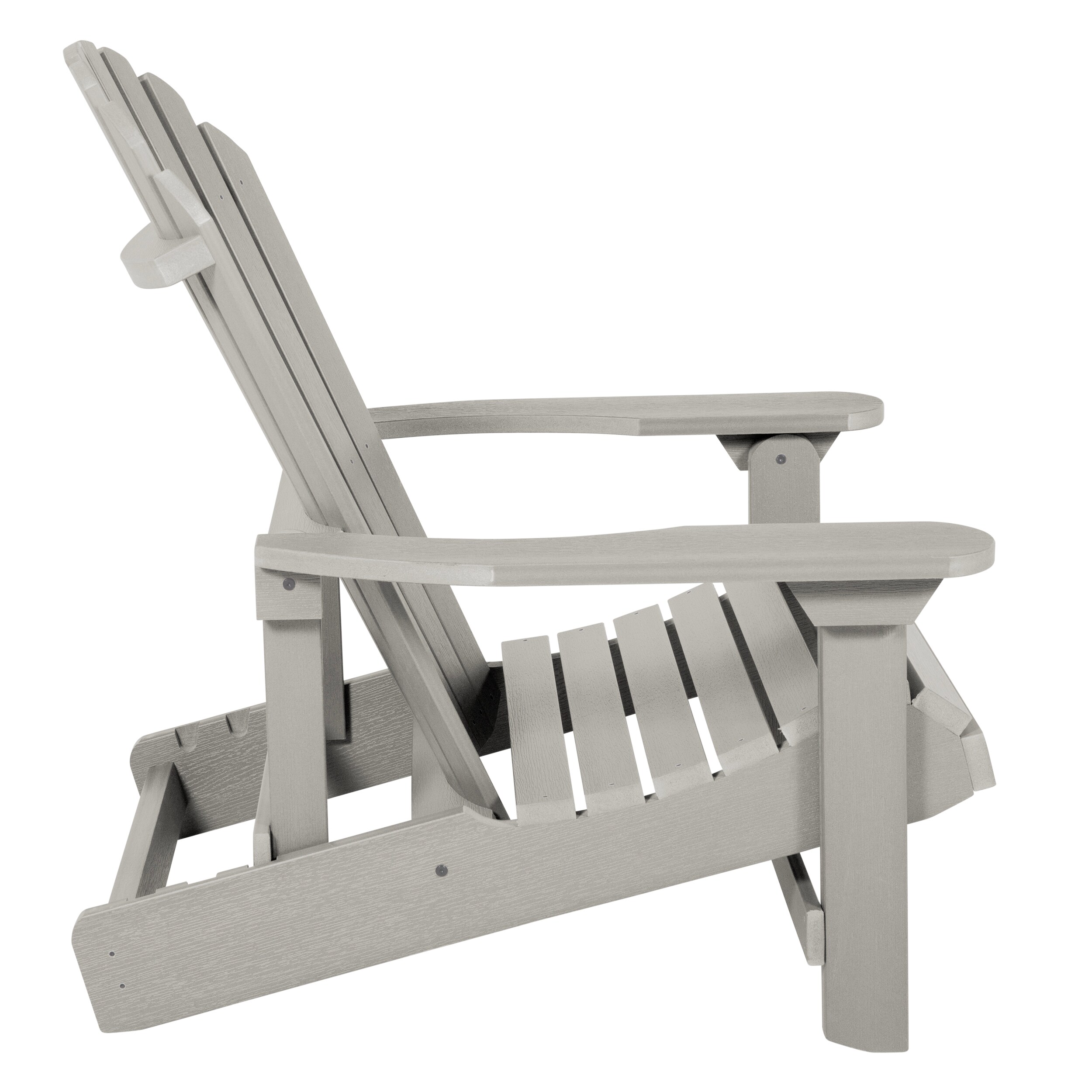 highwood King Hamilton Harbor Gray Poly-lumber Frame Stationary ...