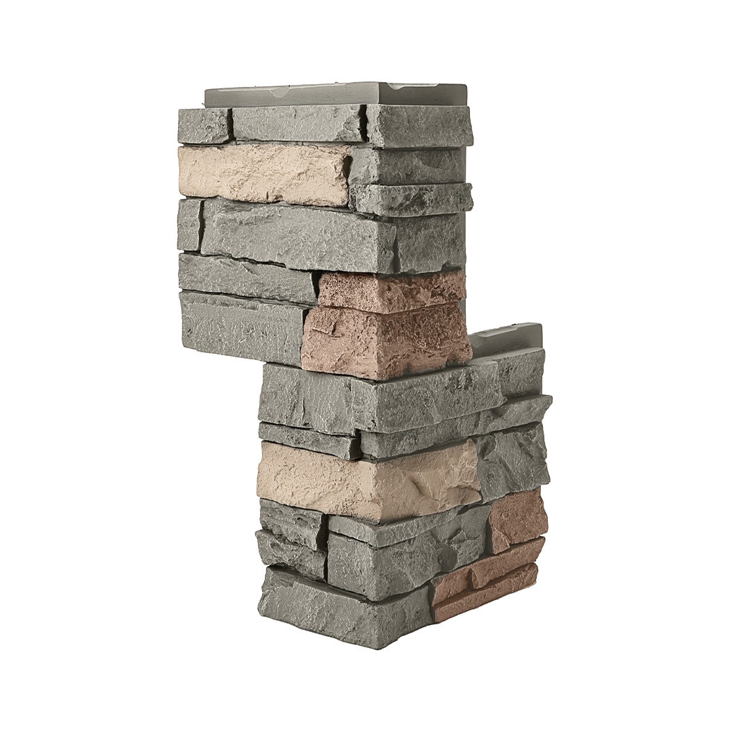 Faux Stone Fireplace - No Mortar No Mess - Box to the Wall