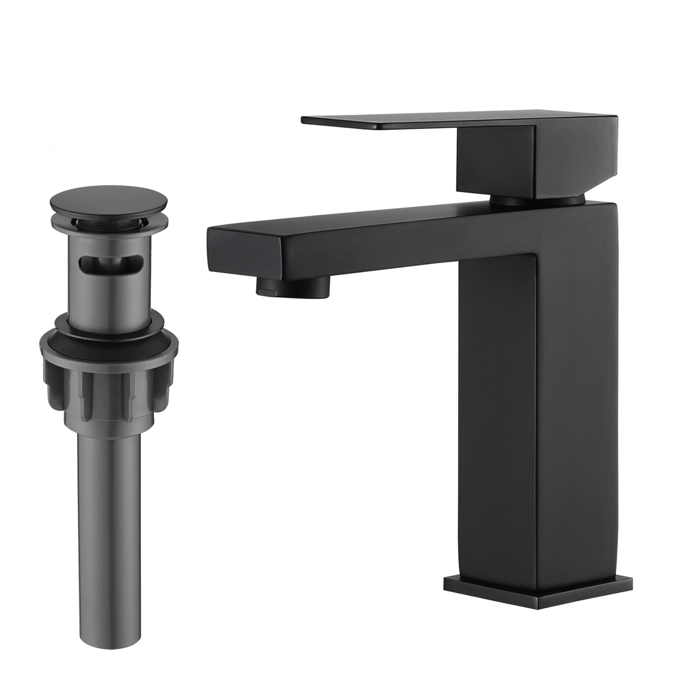 UCLIMAA - Modern Stainless Steel Bathroom Faucet with Pop Up Drain