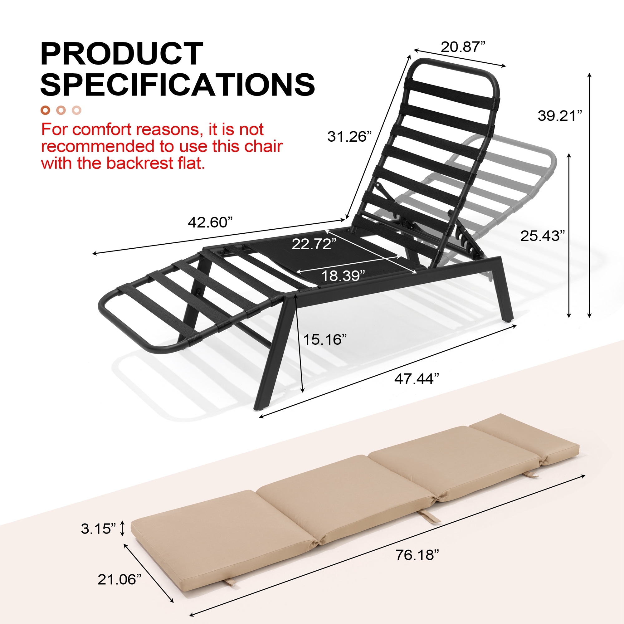 Crestlive Products CL-LG029BEI-2 Patio-Chairs - View #3