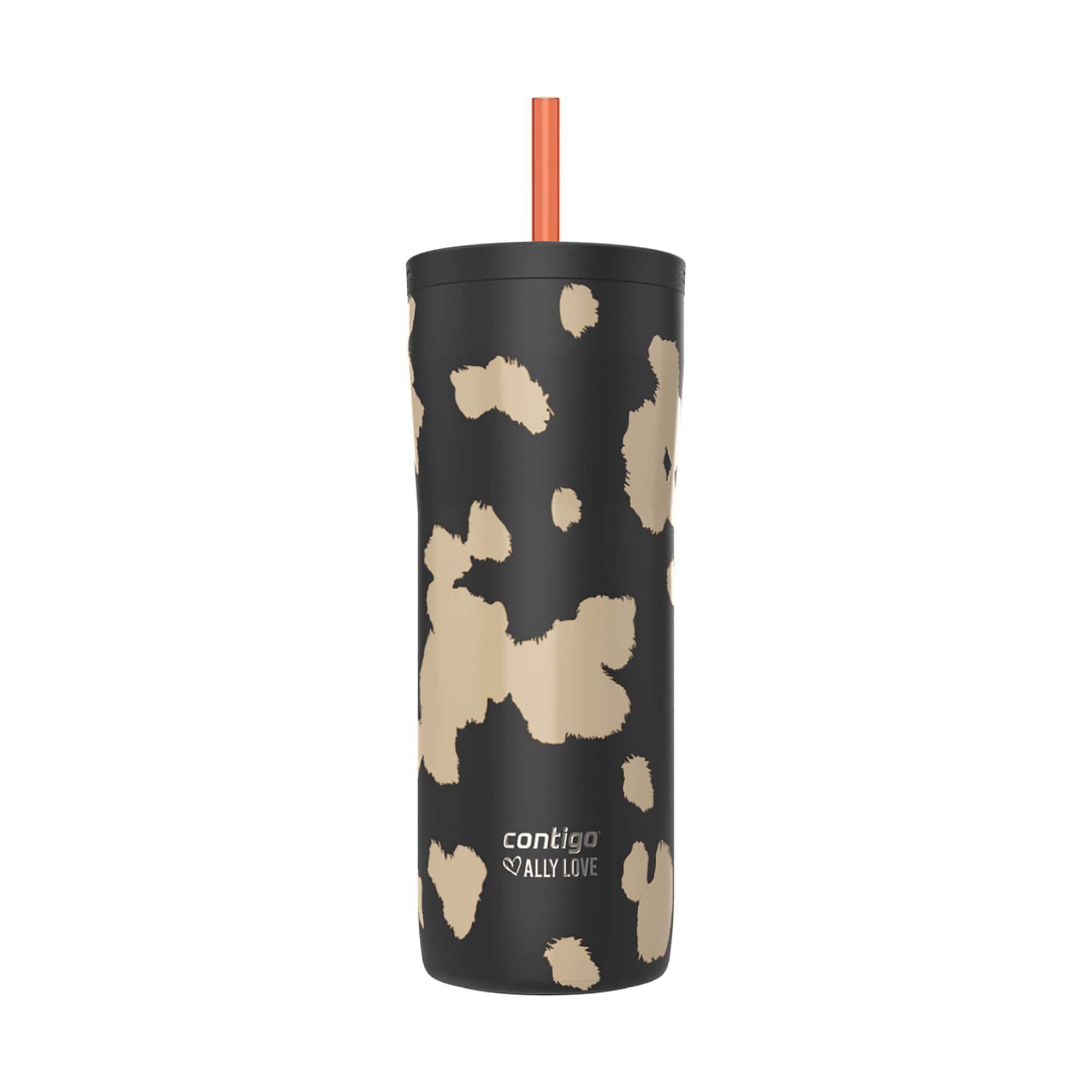 Contigo  Streeterville 2.0 Stainless Steel Tumbler with Straw 24oz Licorice