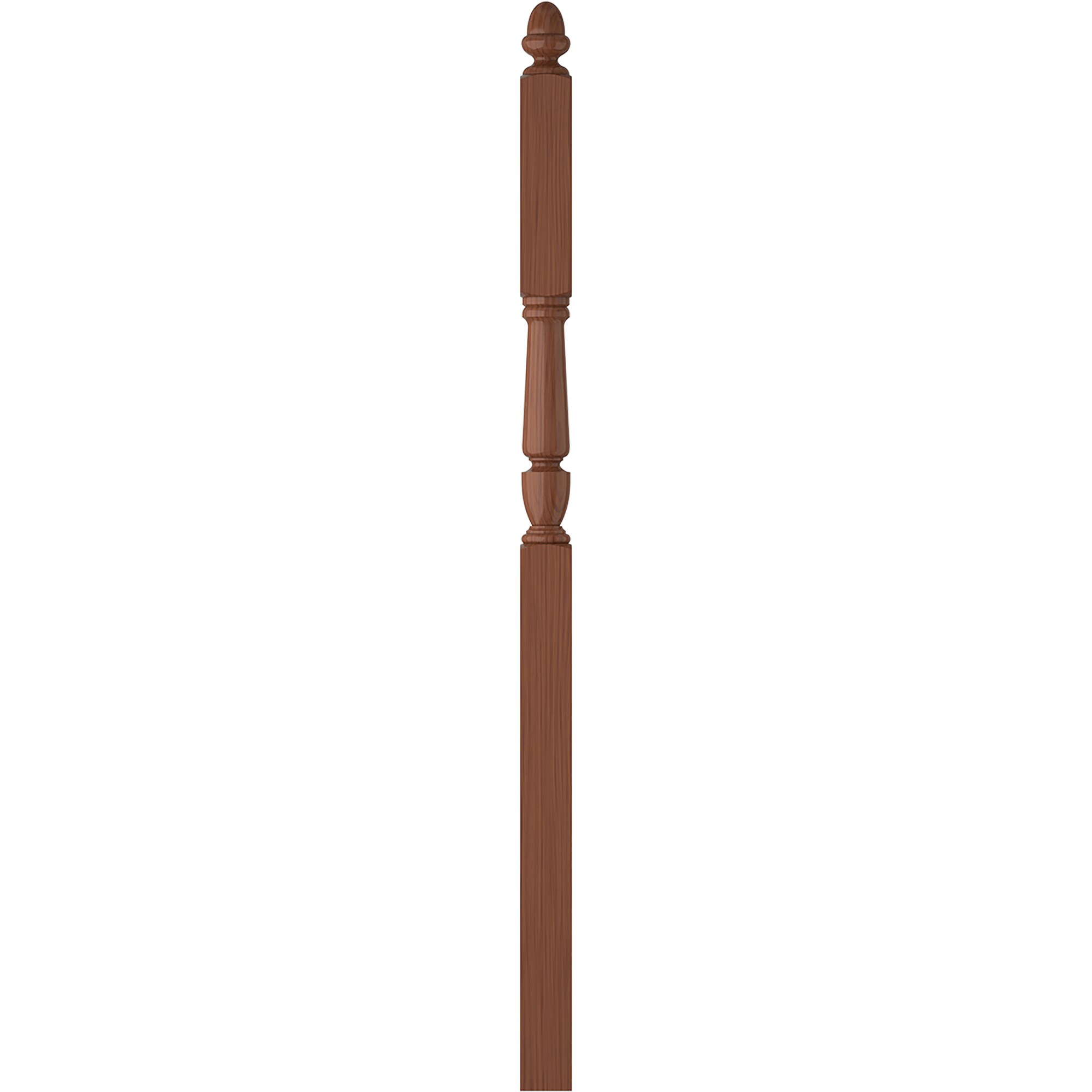L.J. Smith Stair Systems LJP-3246-C LaSalle 3-in x 72.5625-in Unfinished Cherry Intermediate Stair Newel Post