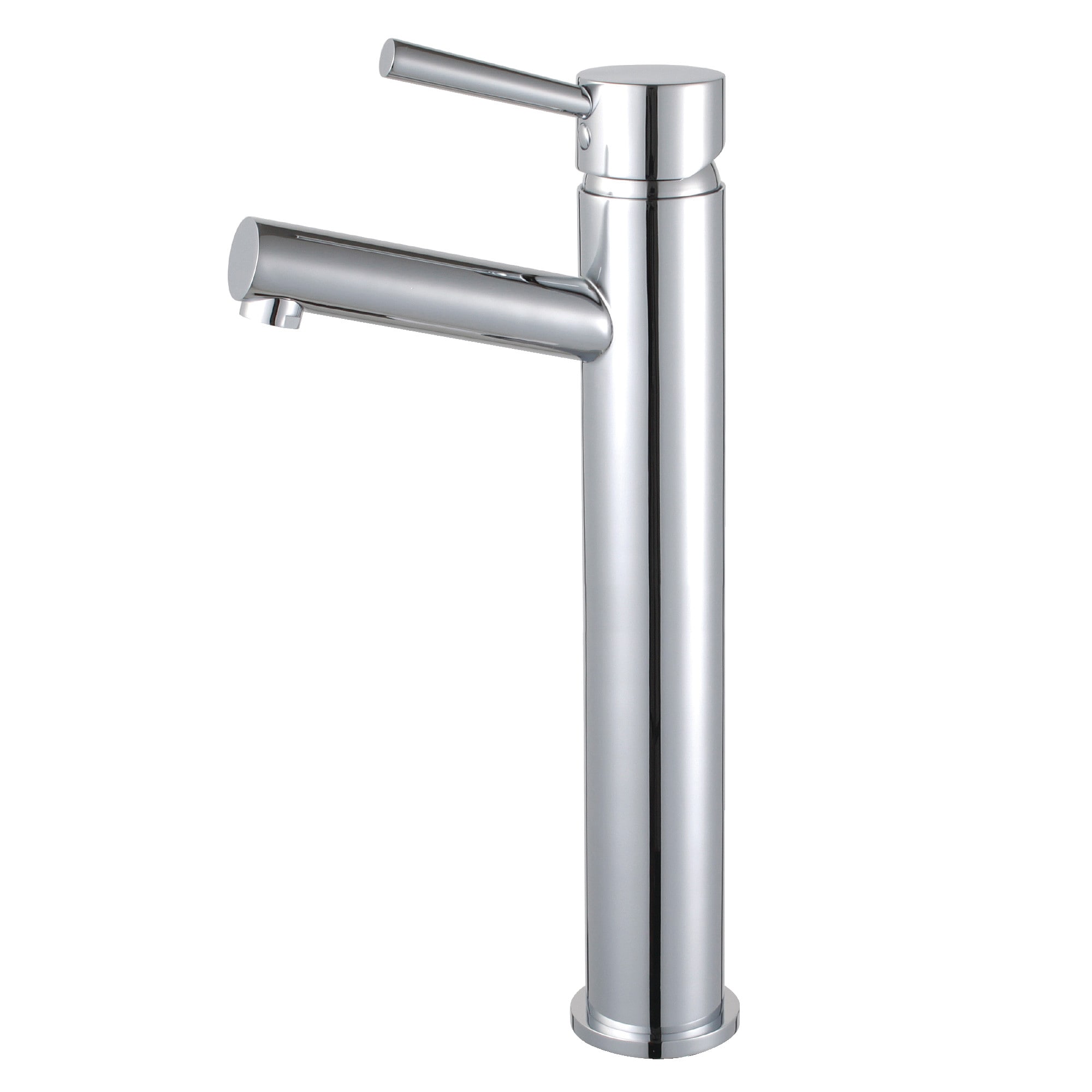 Kingston Brass WLLS8411DL Concord Polished chrome Vessel 1-handle High-arc Residential Handle Bathroom Sink Faucet