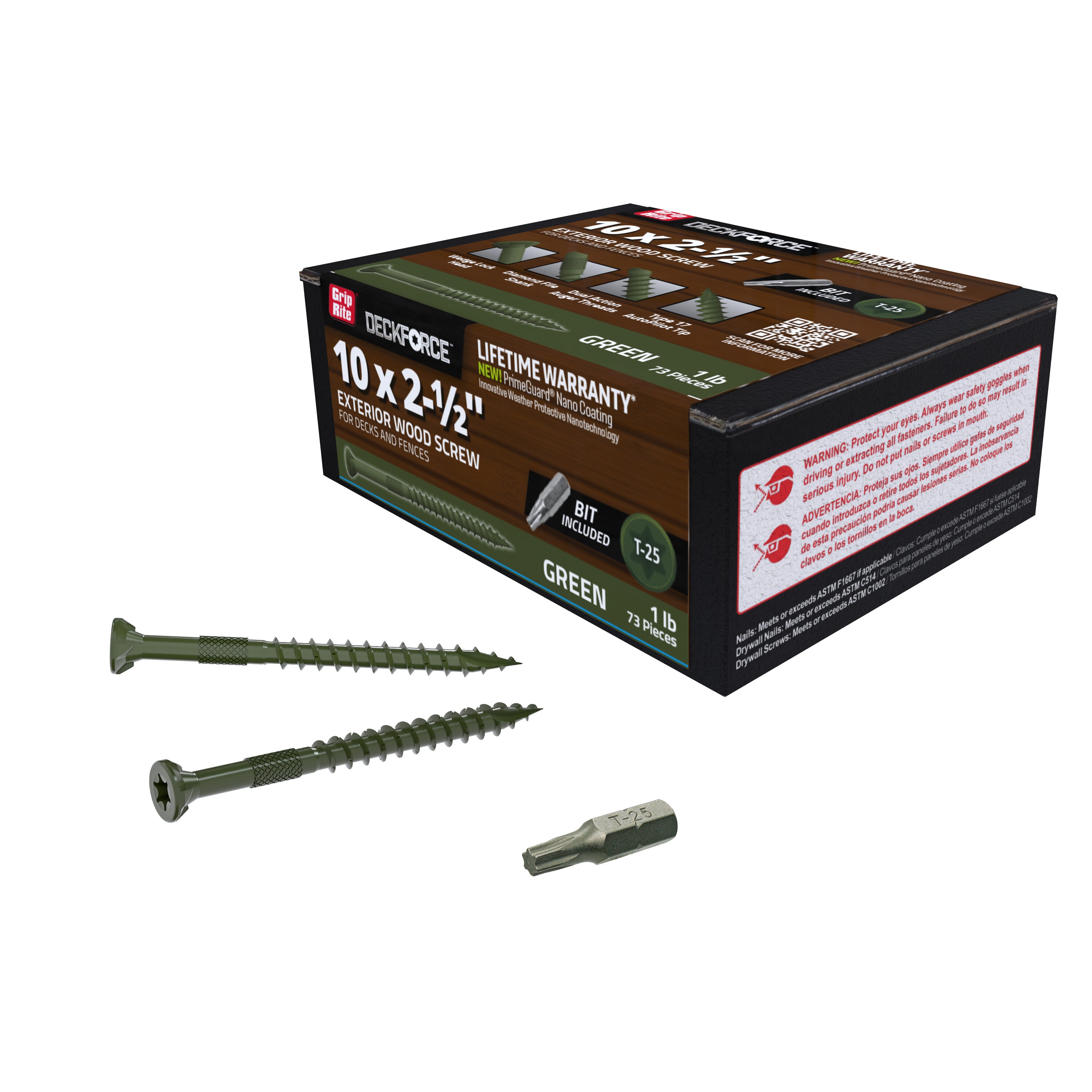 DeckForce by Grip Rite GRDF212STGR1 Deck-Screws - View #5
