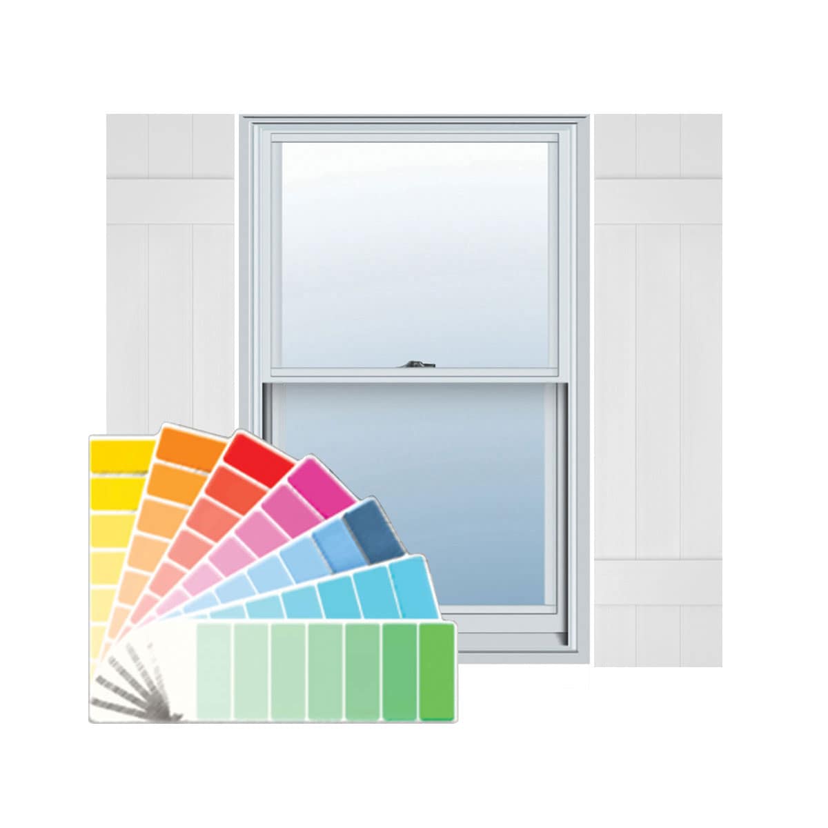 Ekena Millwork LJ3C10X04000PG Exterior-Shutters - View #2